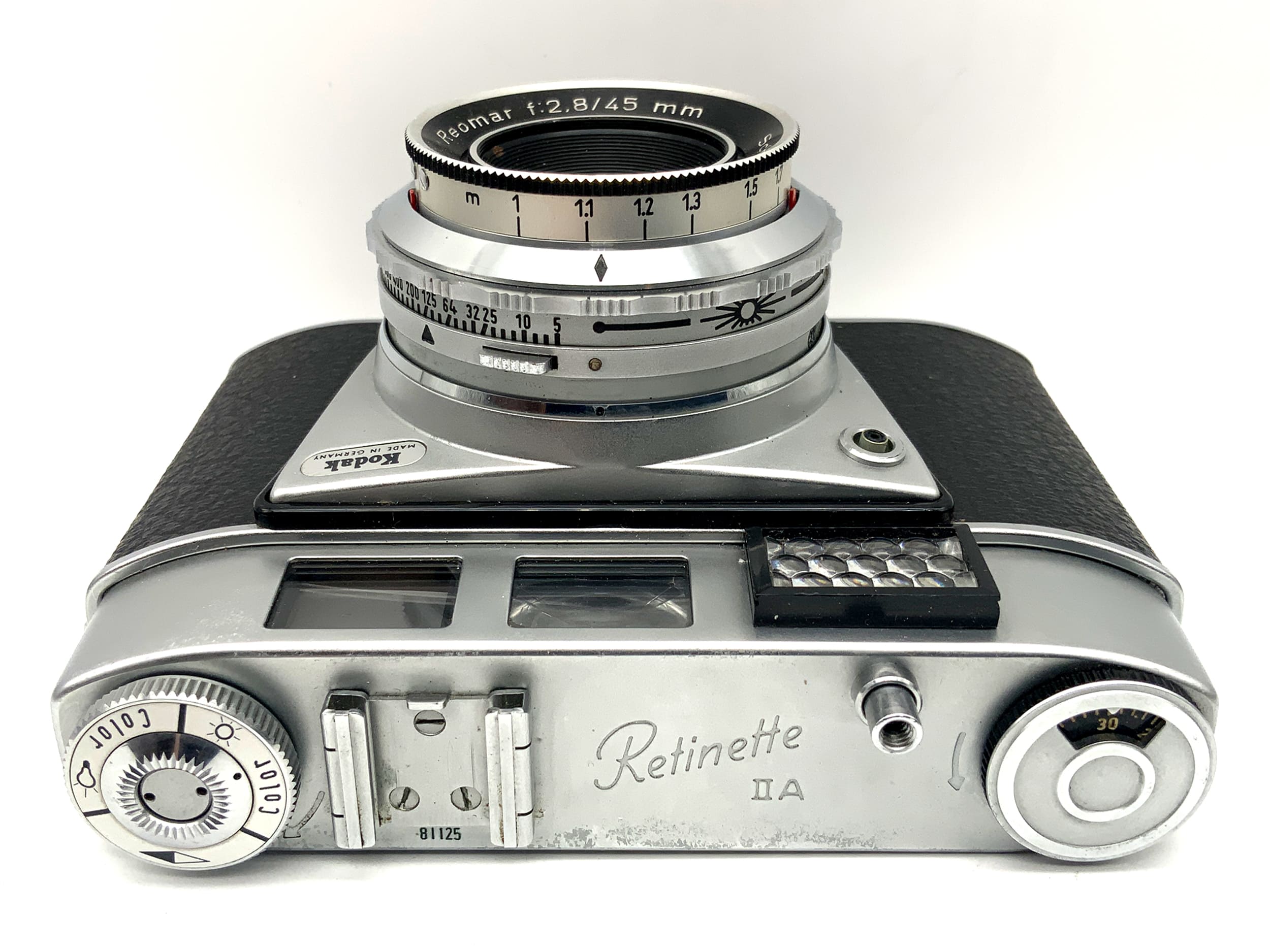 Kodak Retinette II A rangefinder camera with Reomar f:2.8/45mm Prontormat lens! Light meter defective!