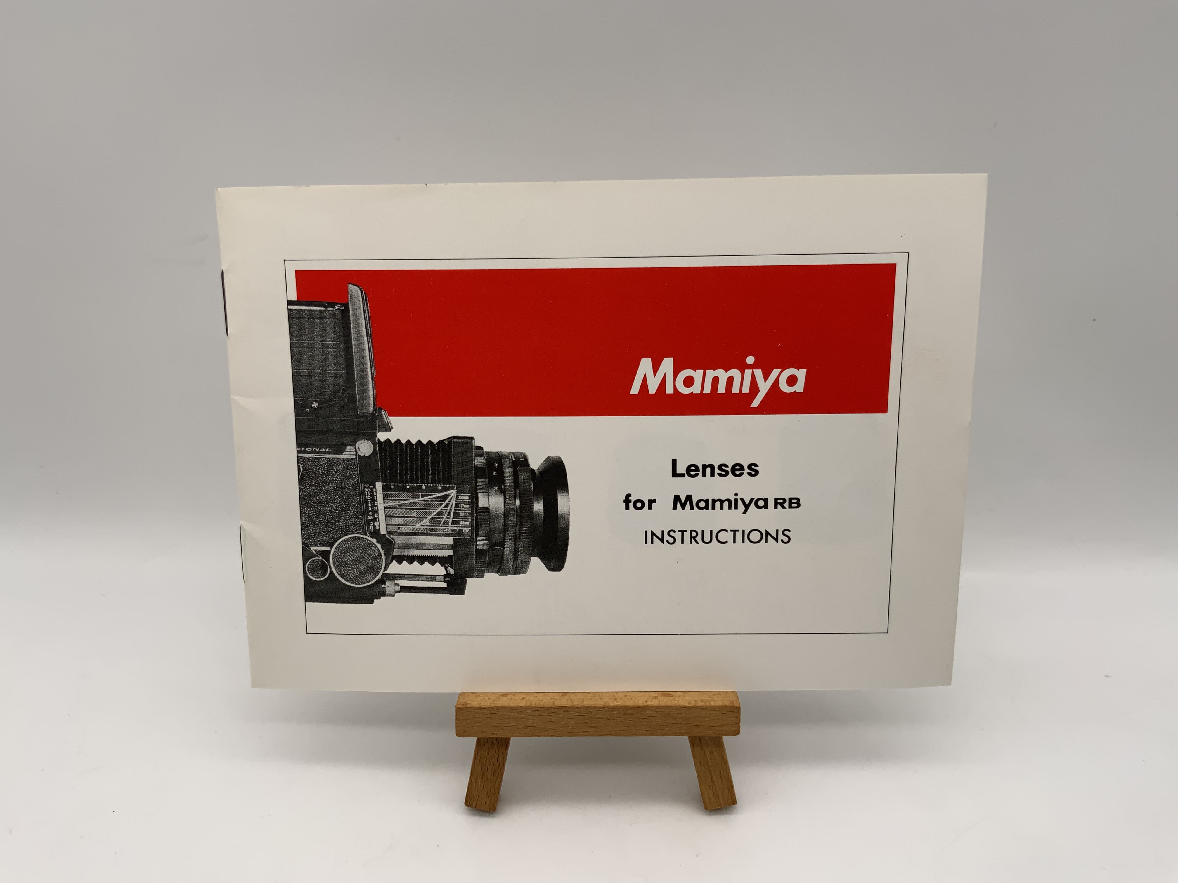 Manuel d'utilisation des objectifs Mamiya pour Mamiya RB (anglais)
