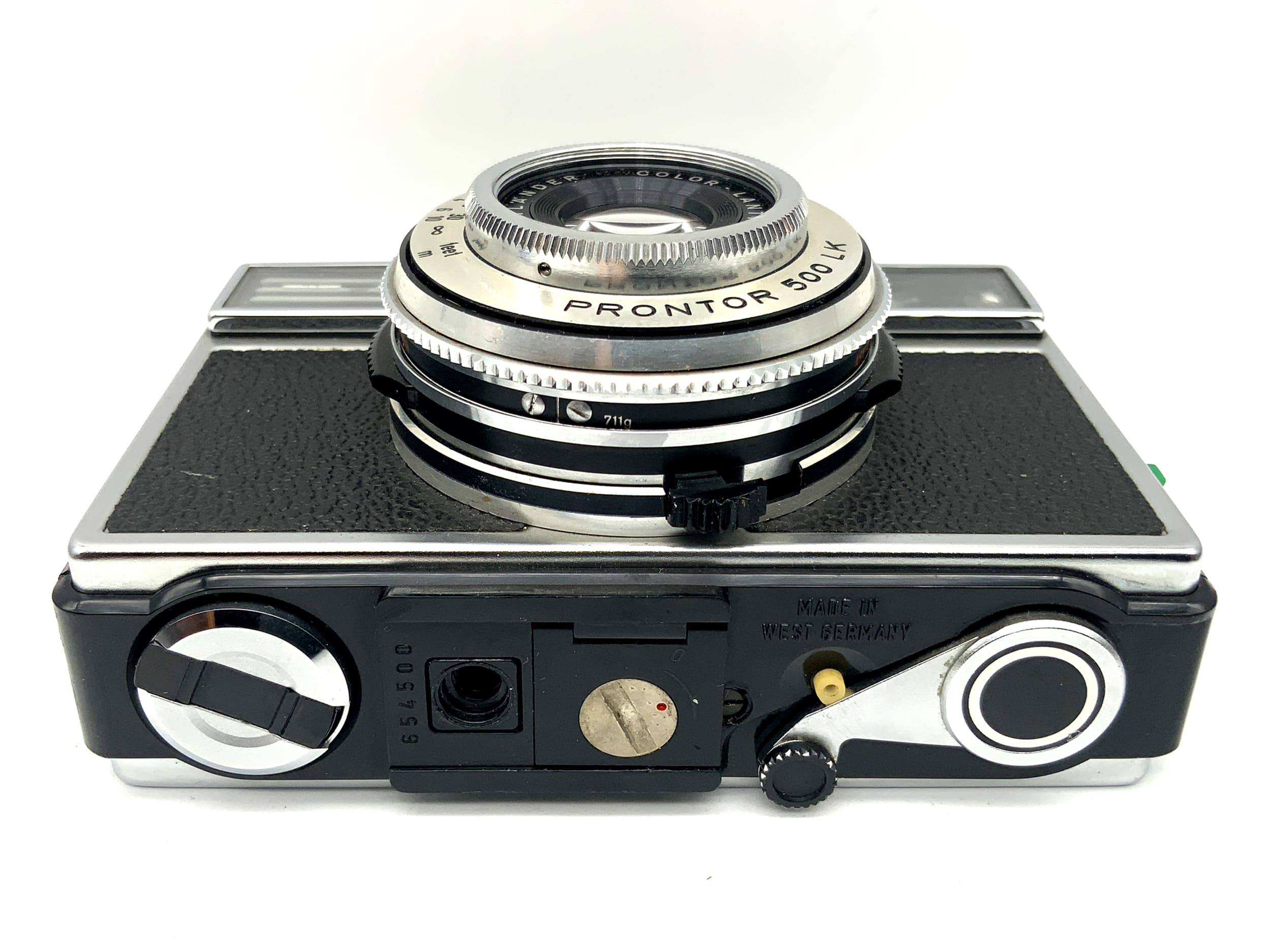 Voigtländer Vitessa 500S avec Color-Lanthar 2.8/42 Prontor 500 LK !Éclairage défectueux !