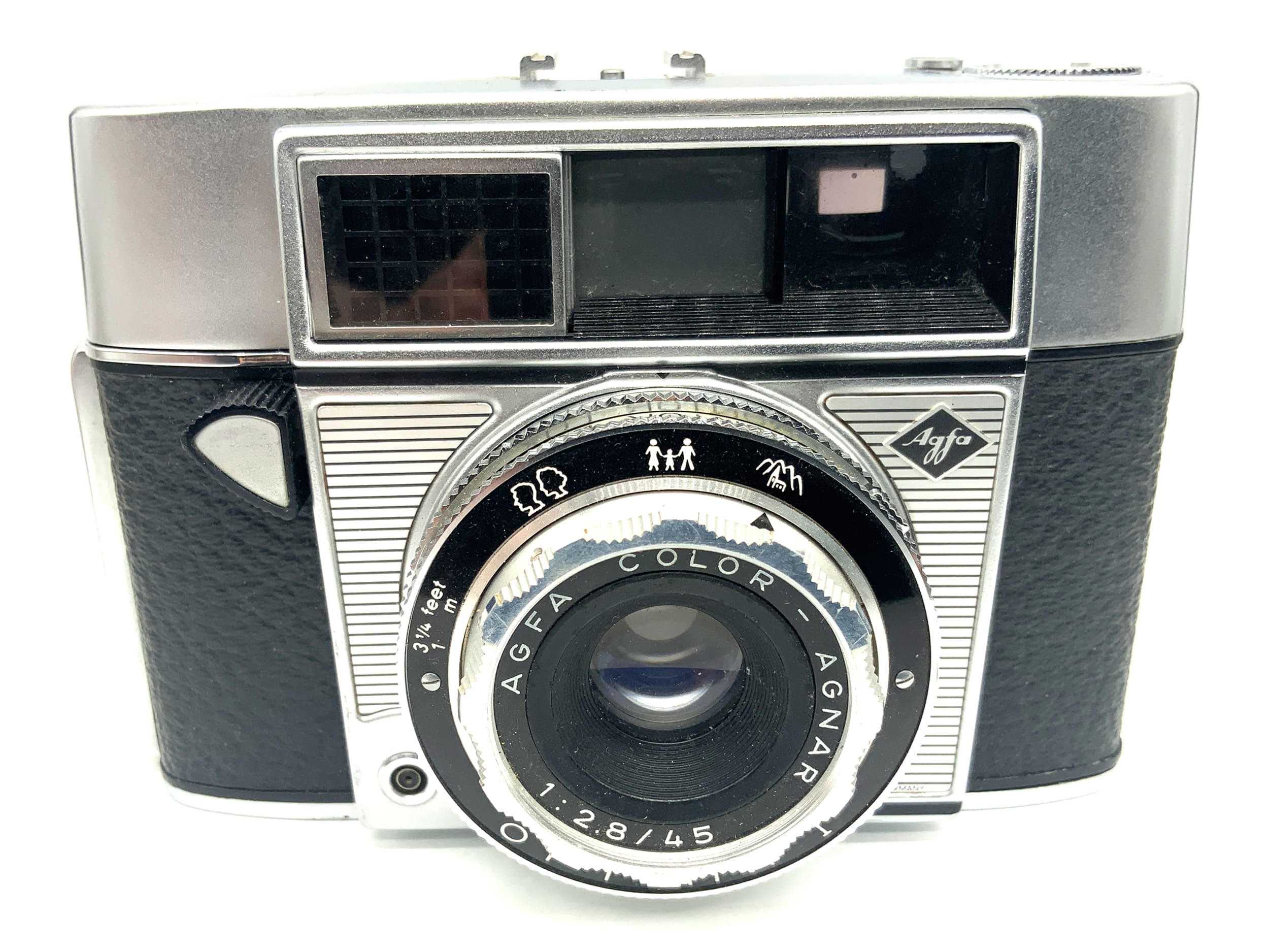 Agfa Optima I Sucherkamera mit Color Agnar 45mm 1:2.8 Prontor-LUX Analogkamera