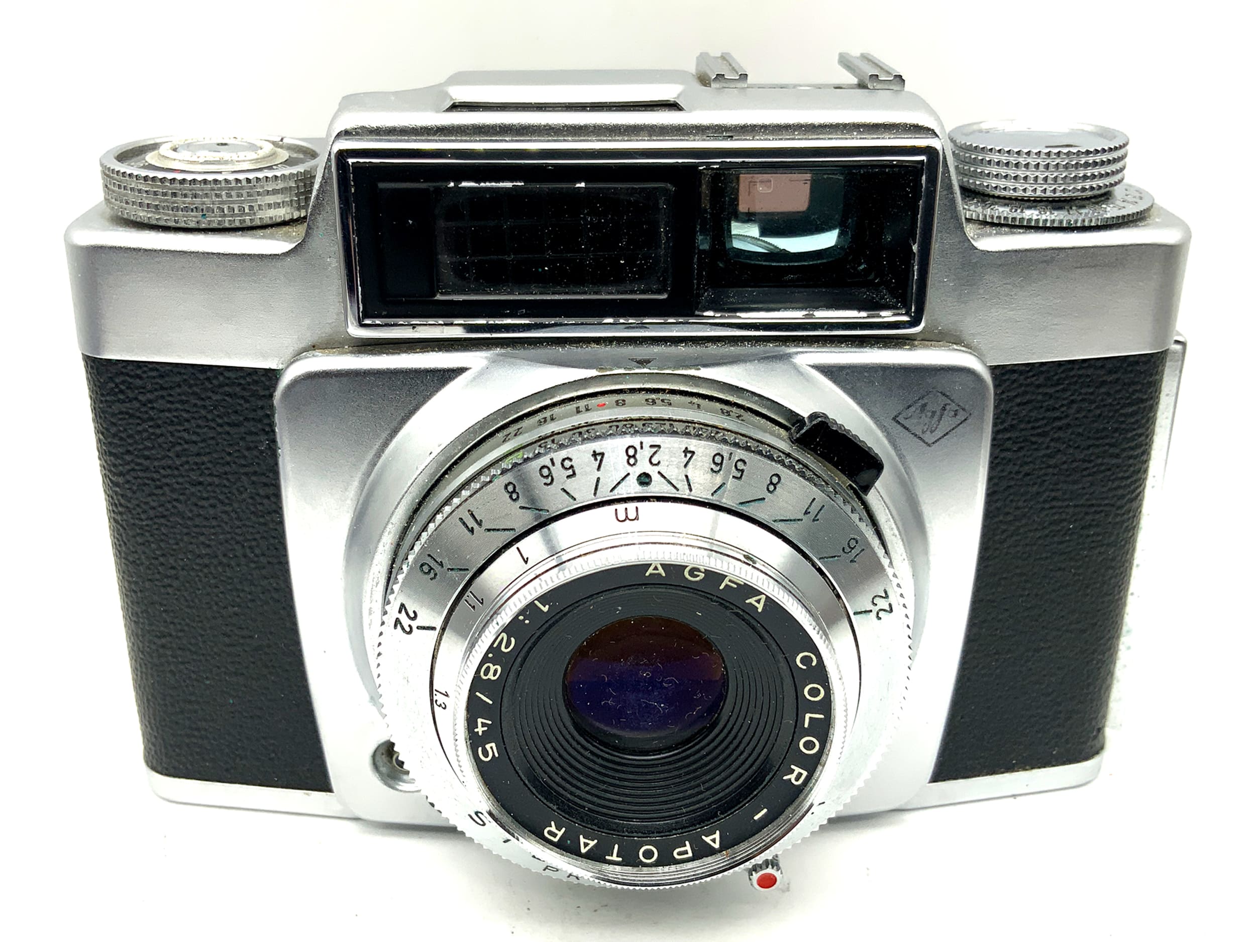 Appareil photo Agfa Silette-LK avec viseur et objectif Color-Apotar 1:2.8/45 Pronto-LK ! Cellule de pose défectueuse !