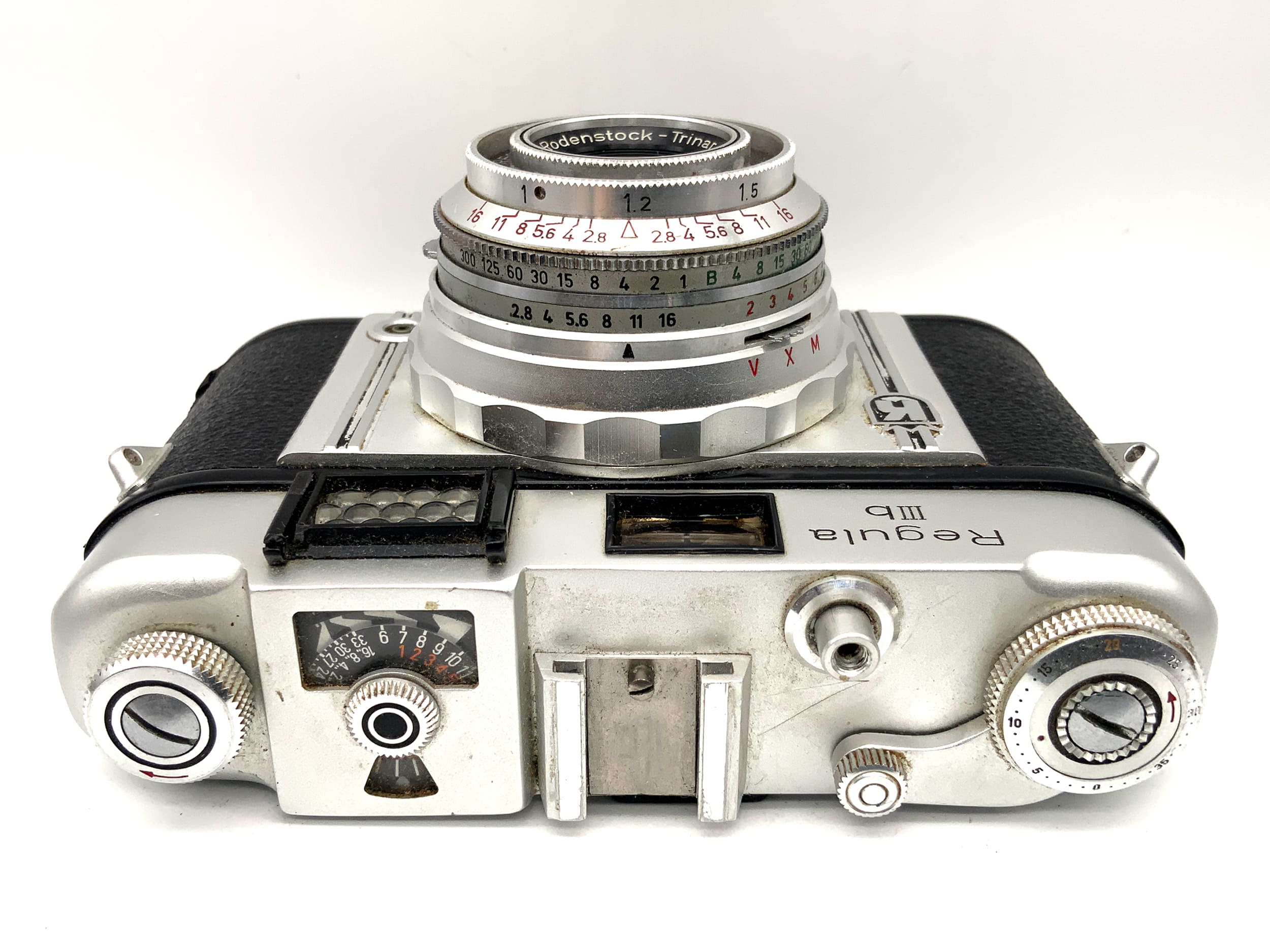 Appareil photo King KG Regula IIIb avec viseur et objectif Trinar 1:2.8/45mm Prontor-SVS ! Cellule de pose défectueuse !