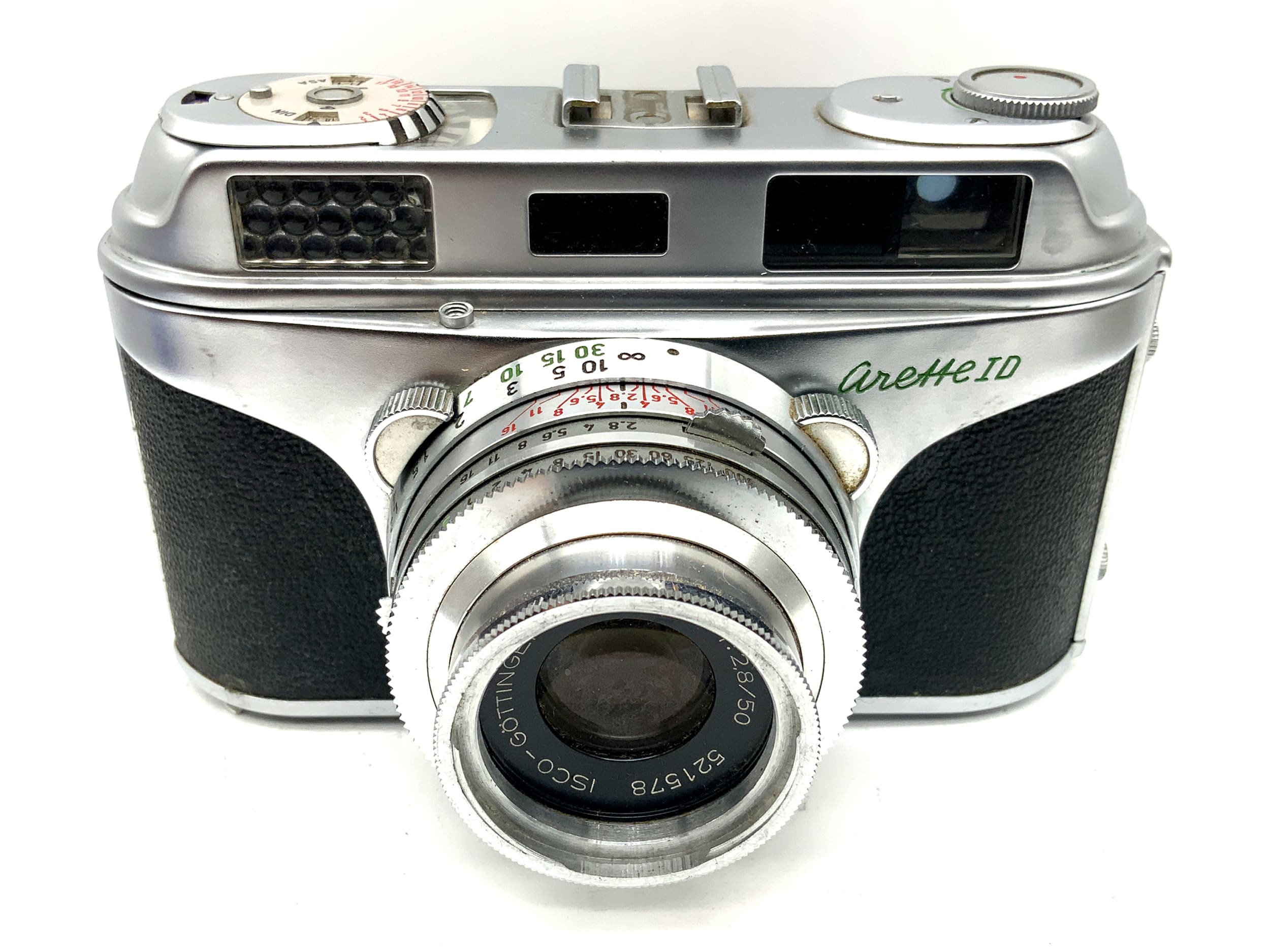 AkA Arette ID viewfinder camera with Isconar 1:2.8/50 Prontor-SVS lens! Light meter defective!