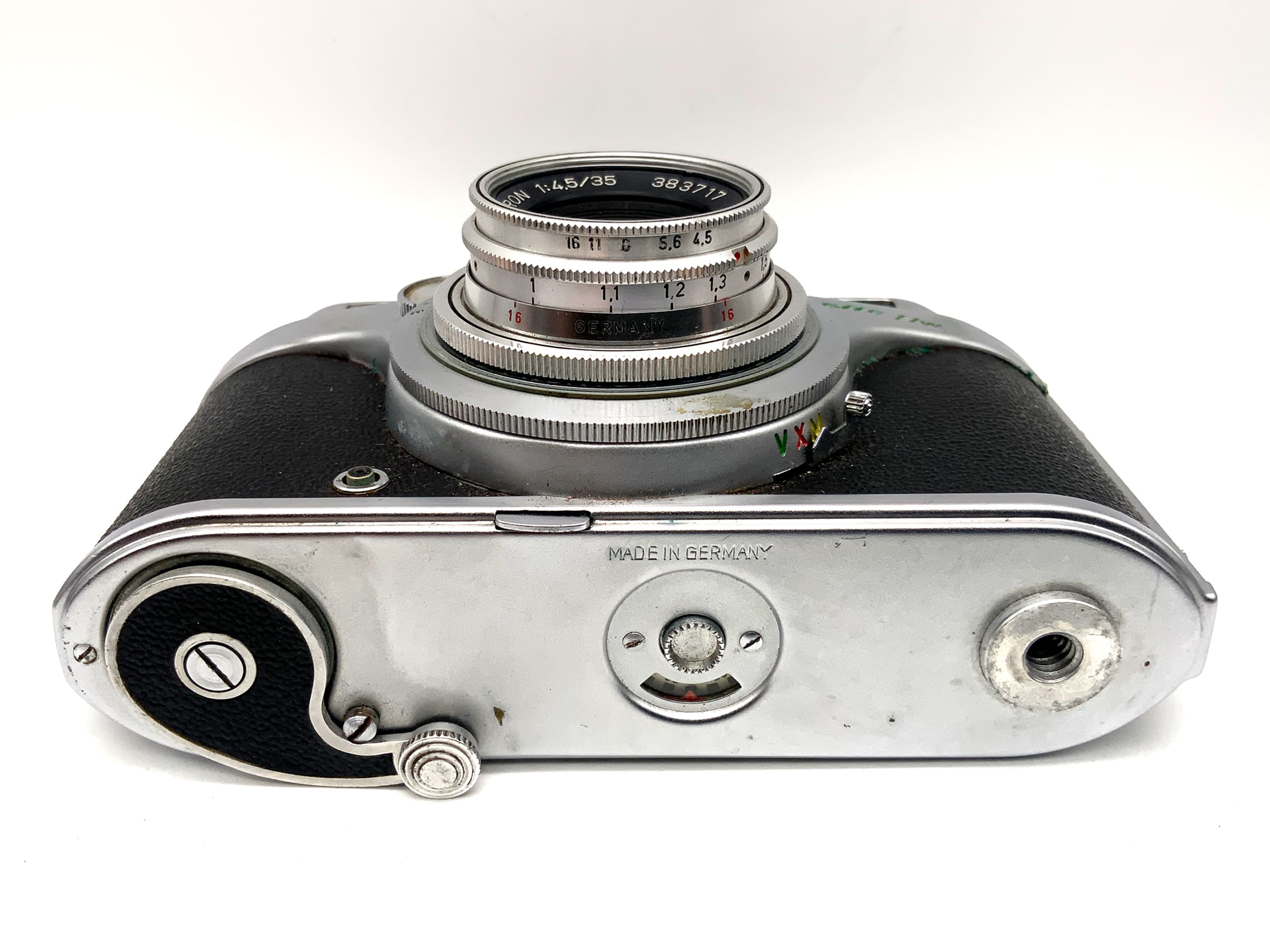 AkA Arette BW viewfinder camera with Westron 1:4.5/35 analog camera! Light meter defective!