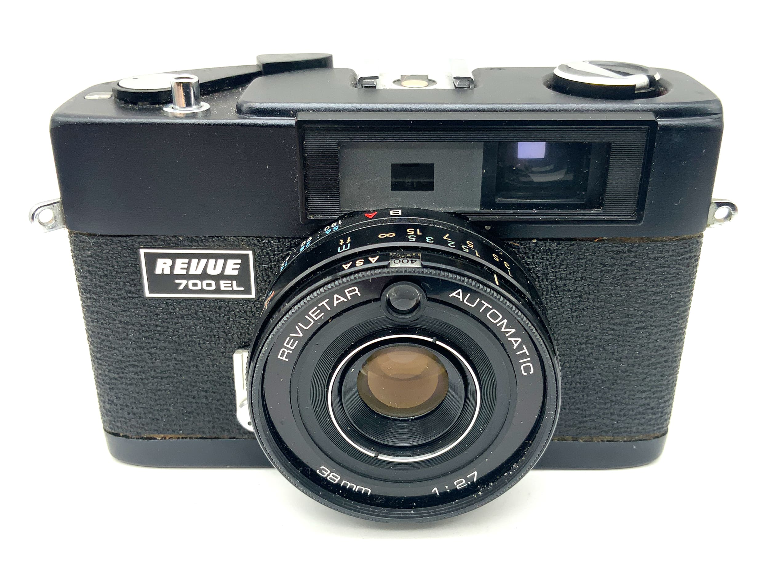 Appareil photo Revue 700 EL avec viseur et objectif Revuetar Automatic 1:2.7/38mm ! Produit défectueux !