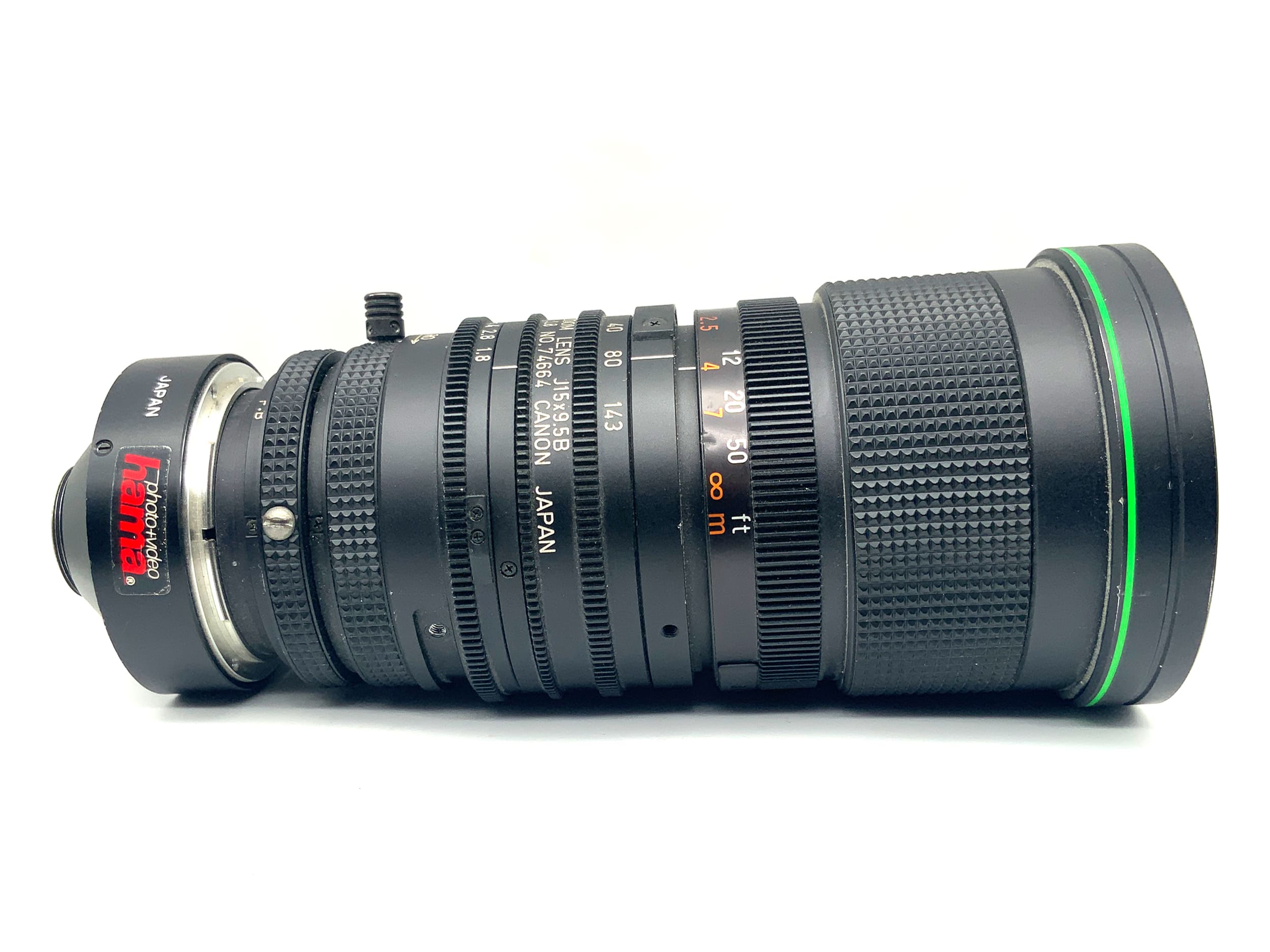 Objectif Canon 9,5-143 mm 1:1,8 !Conversion ! Objectif zoom TV J15x9,5B (monture C)