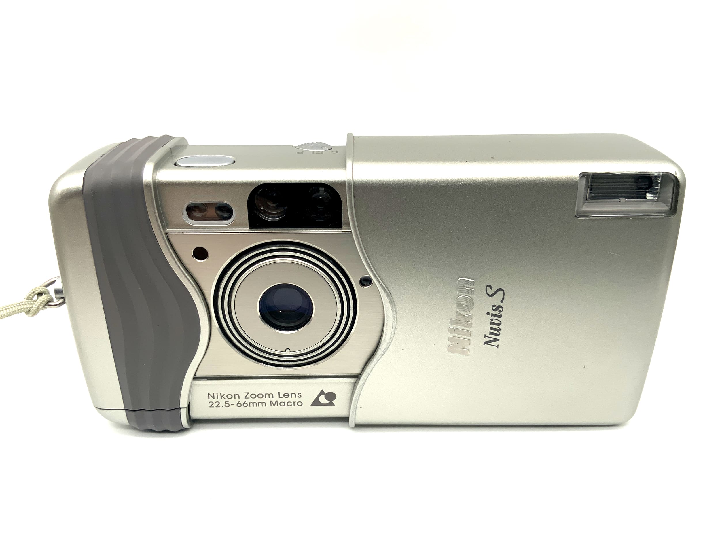 Appareil photo argentique Nikon Nuvis S Point&amp;Shooter avec objectif zoom Nikon 22,5-66 mm Macro