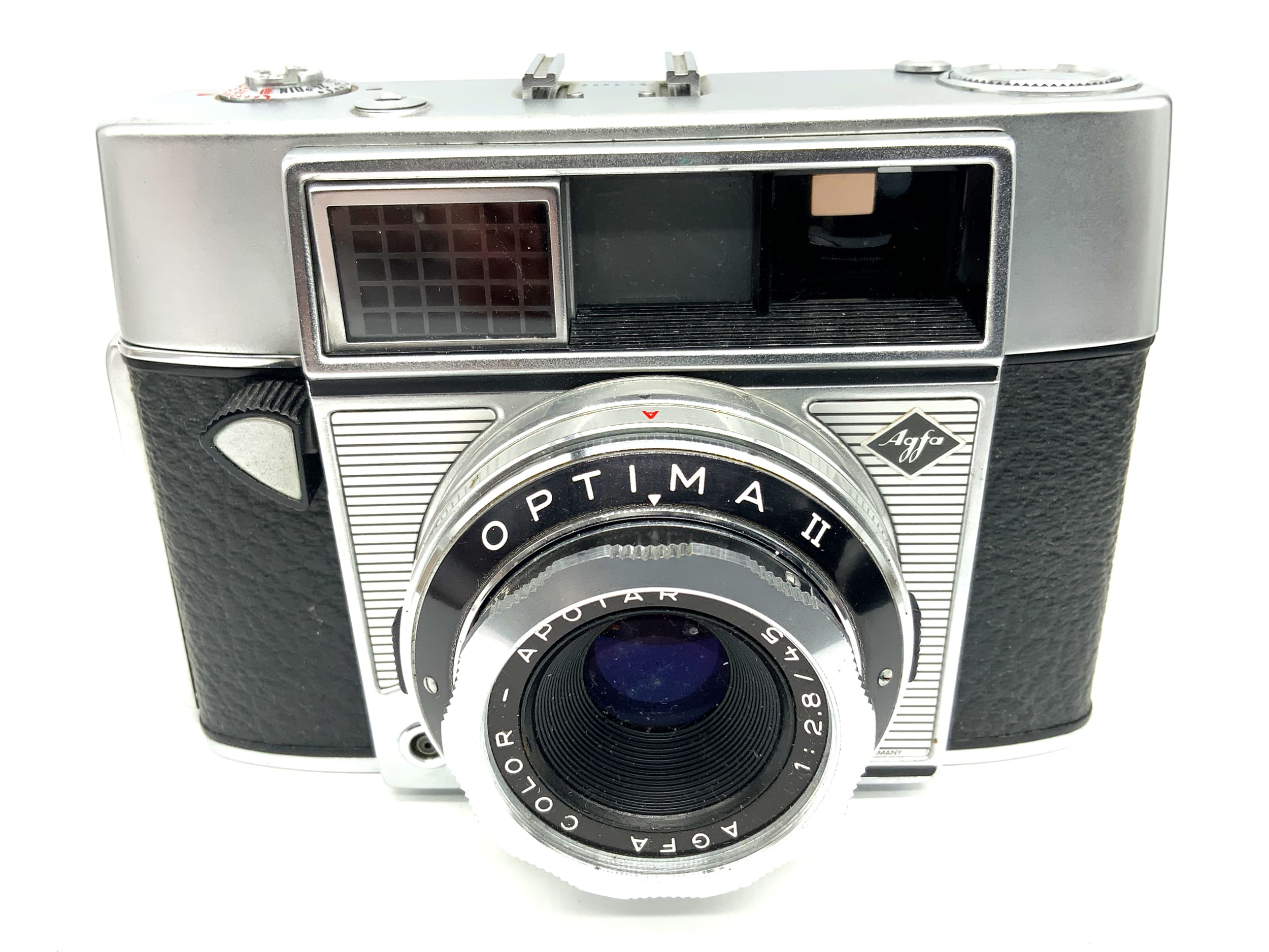 Agfa Optima II Sucherkamera mit Color-Apotar 1:2.8/45mm Prontormator