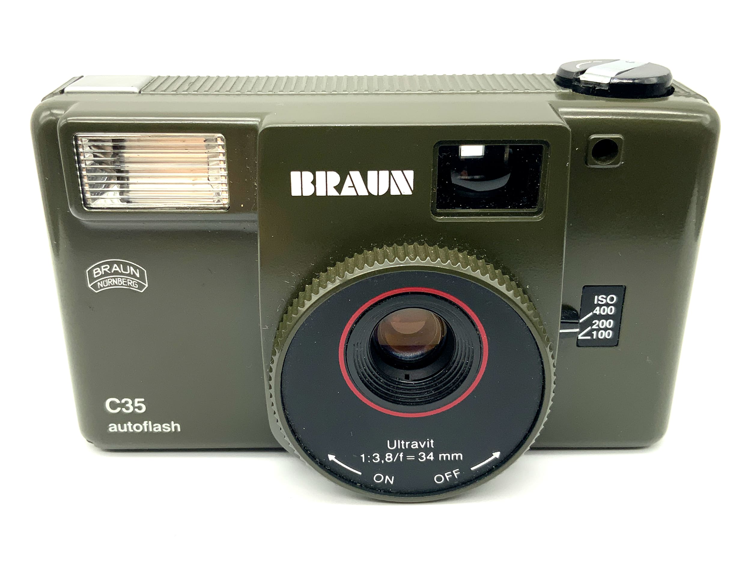 Appareil photo compact Braun C35 avec flash automatique et caméra analogique Ultravit 1:3.8/34mm