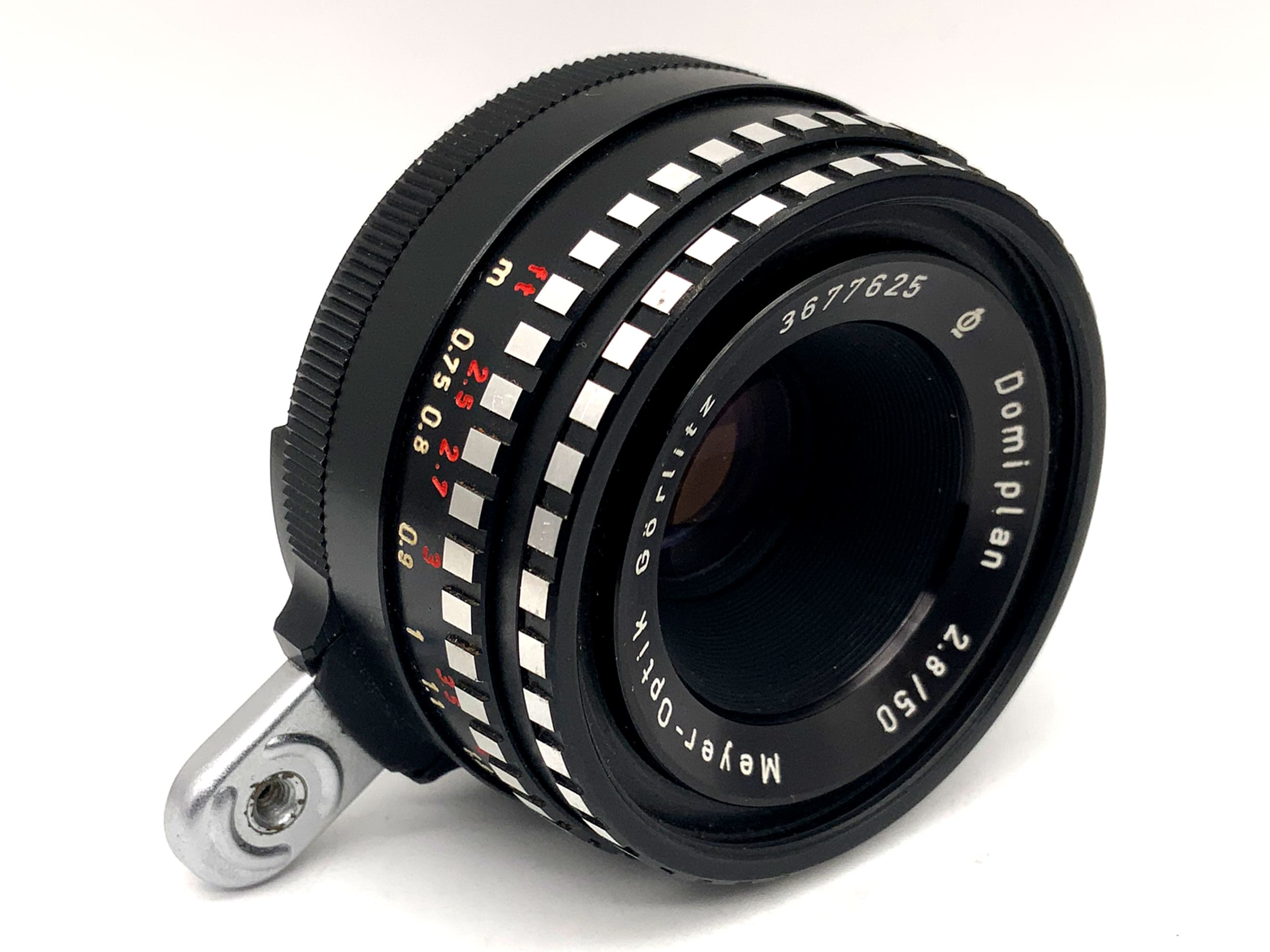 Meyer Optik Görlitz 50mm 1:2.8 lens Q1 Domiplan Zebra prime lens (Exa)