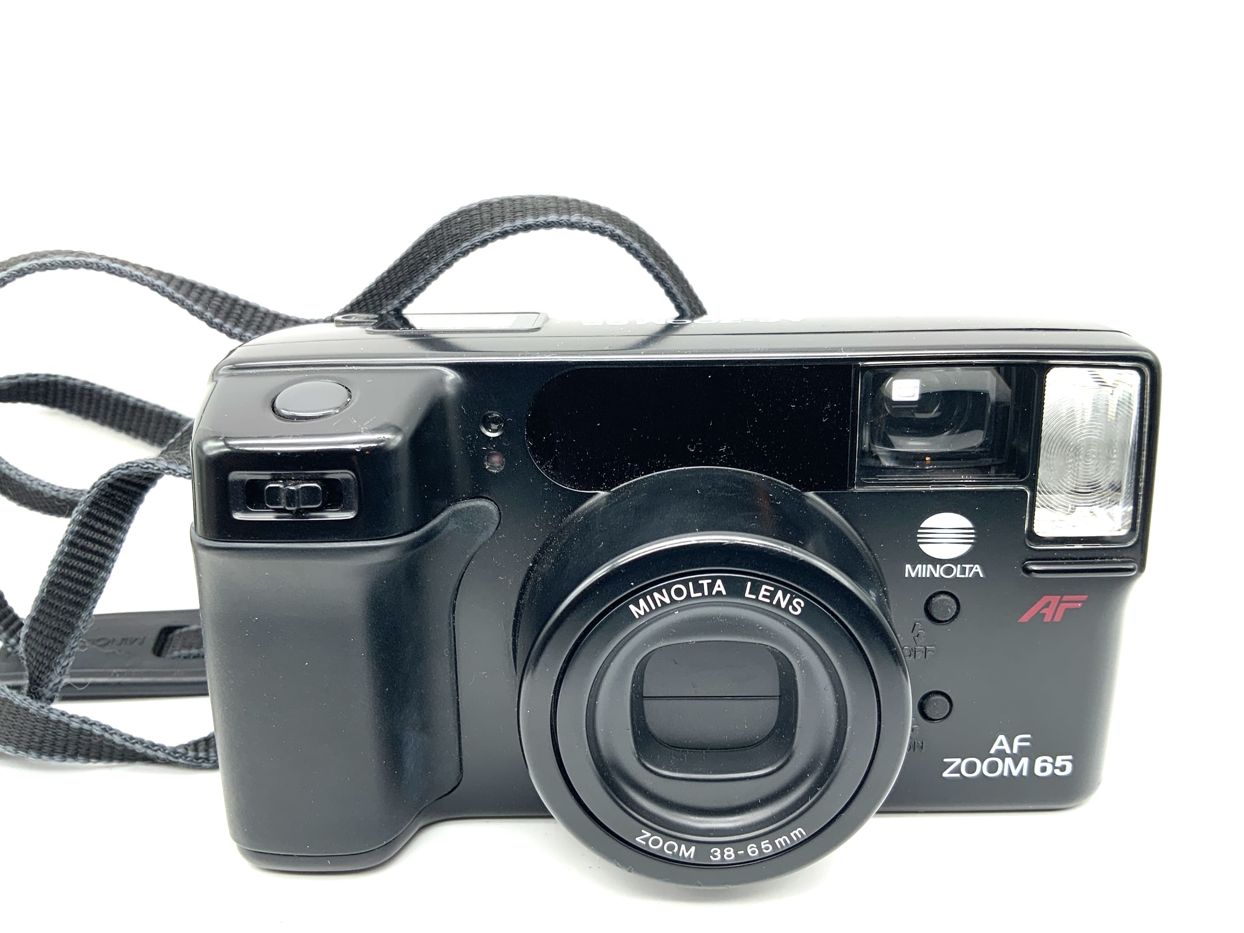 Appareil photo argentique Minolta AF Zoom 65 Point&amp;Shoot avec objectif zoom Minolta 38-65 mm