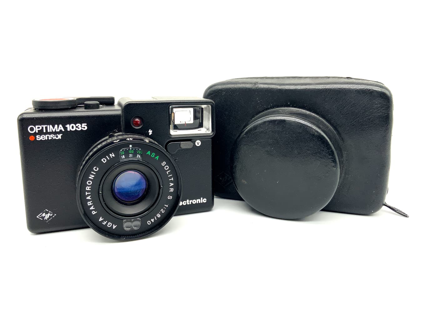 Agfa Optima 1035 sensor electronic Sucherkamera mit Solitar S 40mm 1:2.8