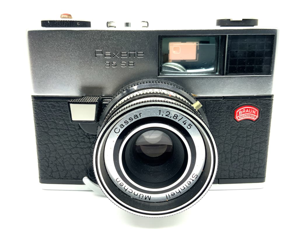 Braun Nürnberg Paxette 35 SB Sucherkamera mit Cassar 45mm 1:2.8 Analogkamera