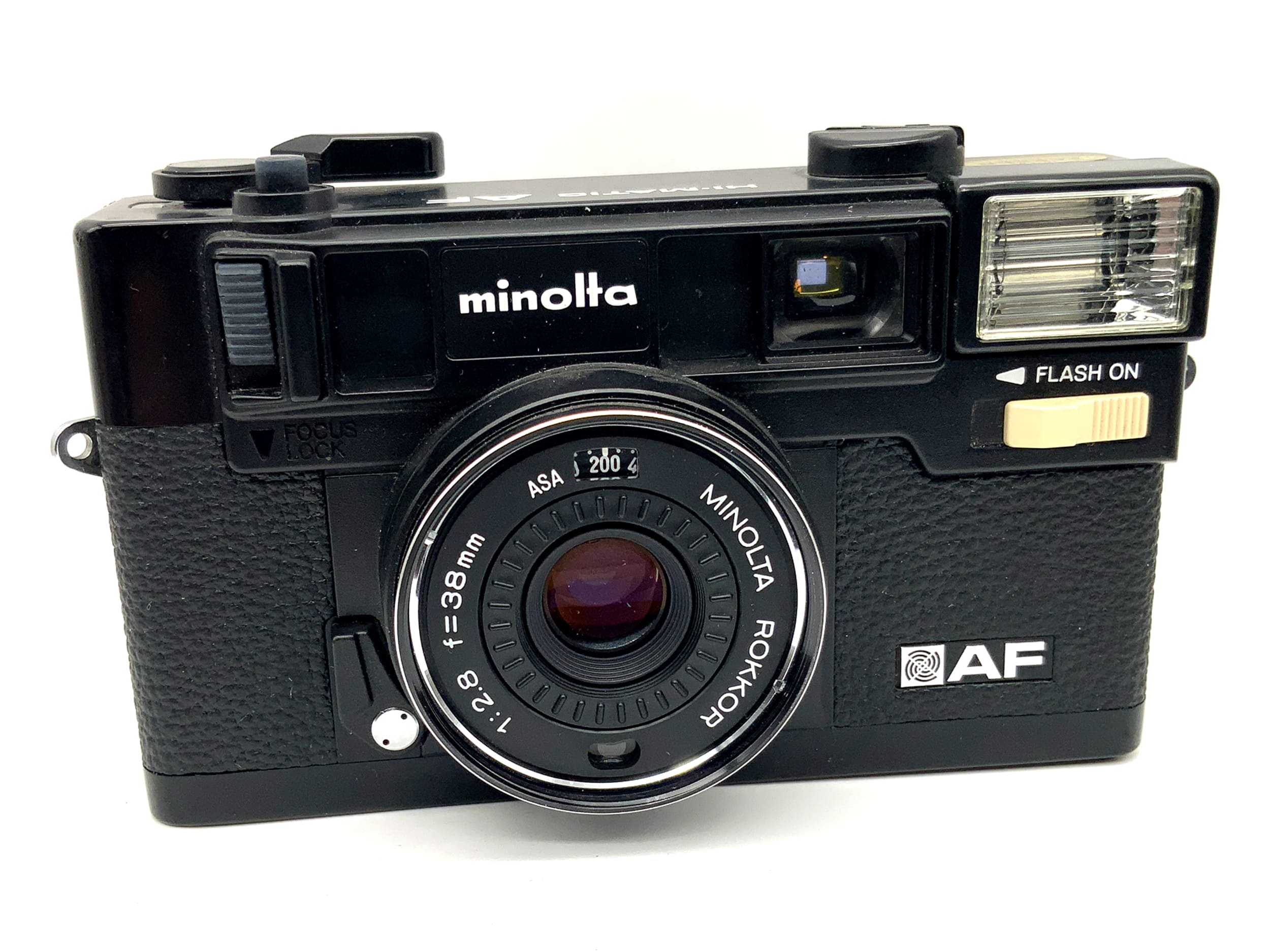 Minolta Hi-Matic AF Point&amp;Shoot avec appareil photo analogique Rokkor 1:2.8/38mm