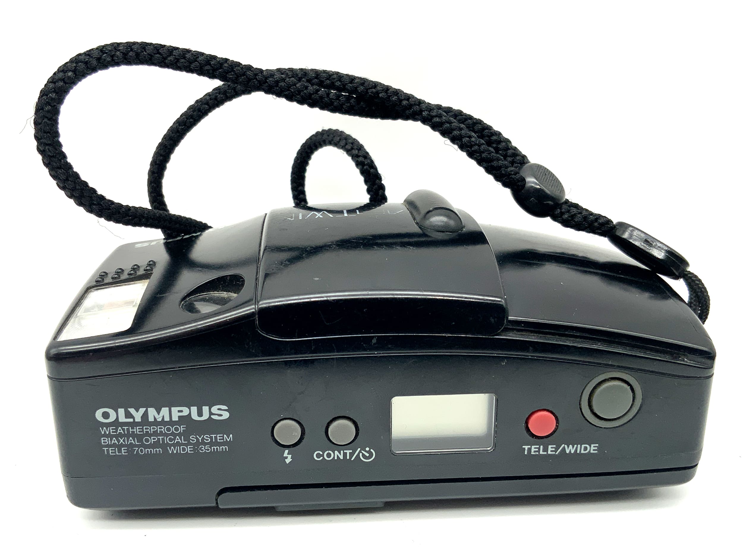 Appareil photo argentique Olympus AF-1 Twin Point&amp;Shoot avec objectif Olympus 35-70 mm