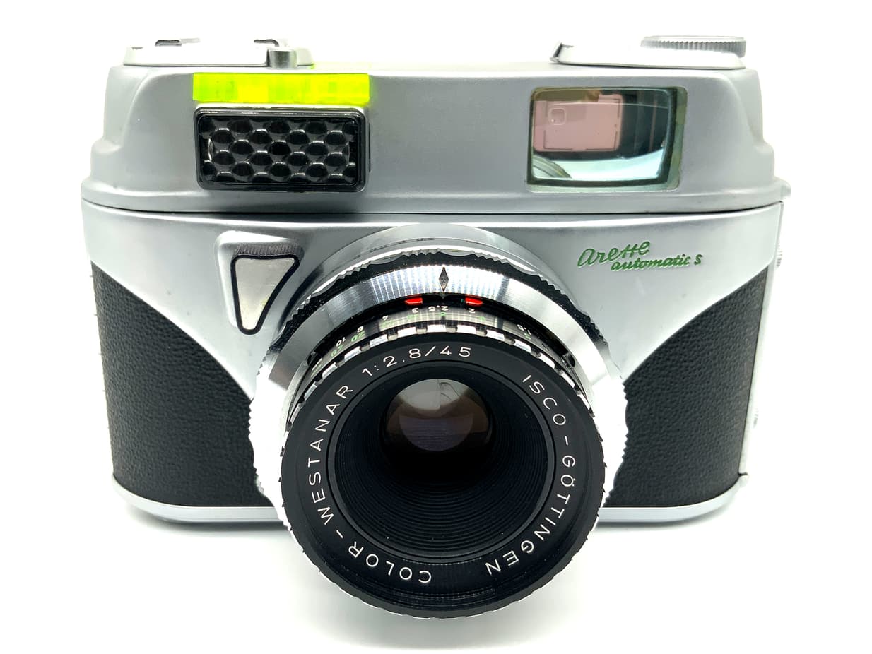 Aka Arette automatic S Sucherkamera mit Color-Westanar 1:2.8/45 Prontormat