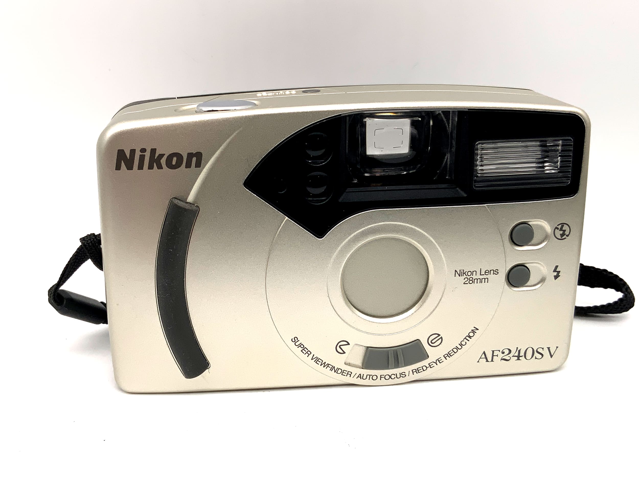 Appareil photo compact argentique Nikon AF240SV avec objectif Nikon 28 mm