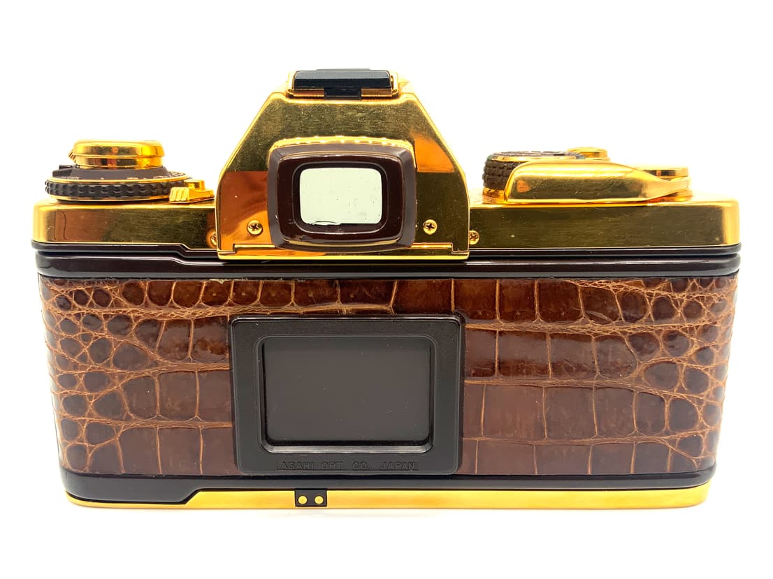 Pentax LX Gold mit SMC Pentax 50mm 1:1.2 SLR Limited Edition 18 Karat vergoldet