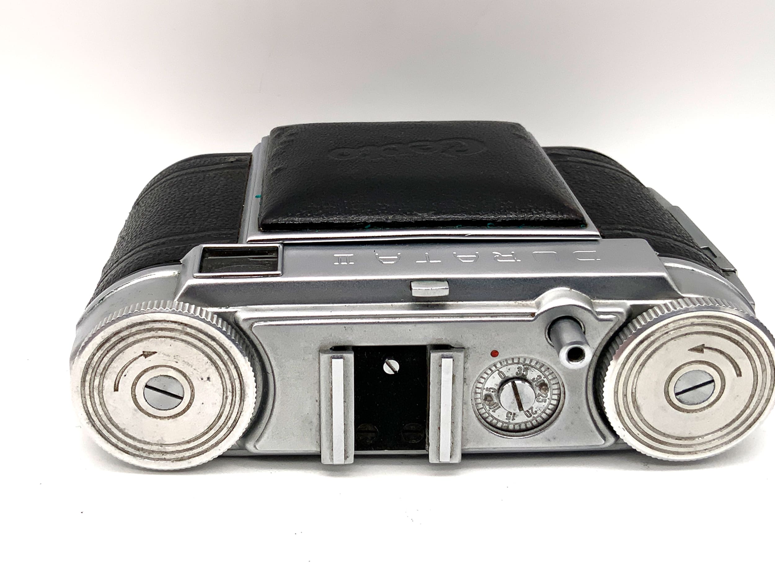 Appareil photo pliant Certo Durata II avec objectif Meyer Optik Trioplan 1:2.9/50 rouge V 0