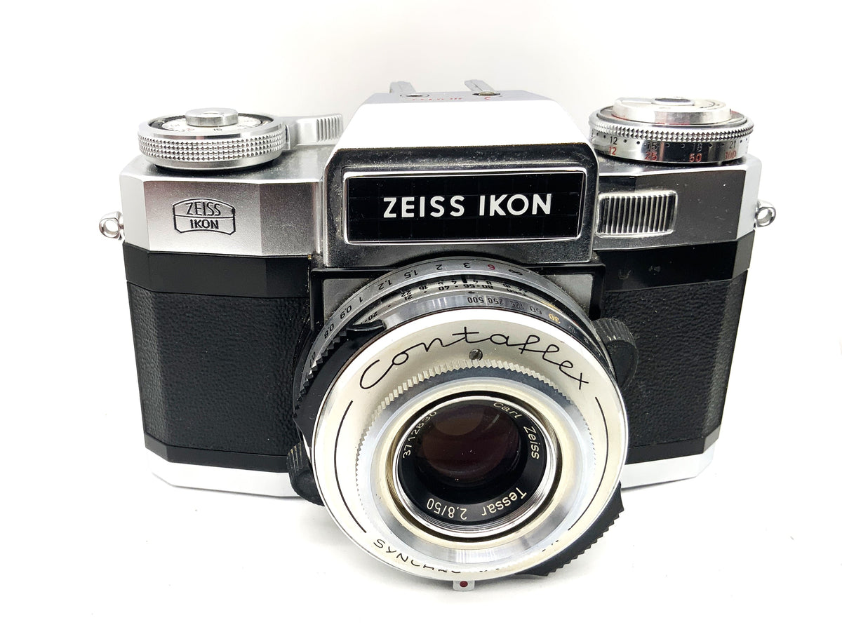 Zeiss Ikon Contaflex SLR Tessar 2.8/50 Synchro-Compur 35mm analogique !Beli défectueux !