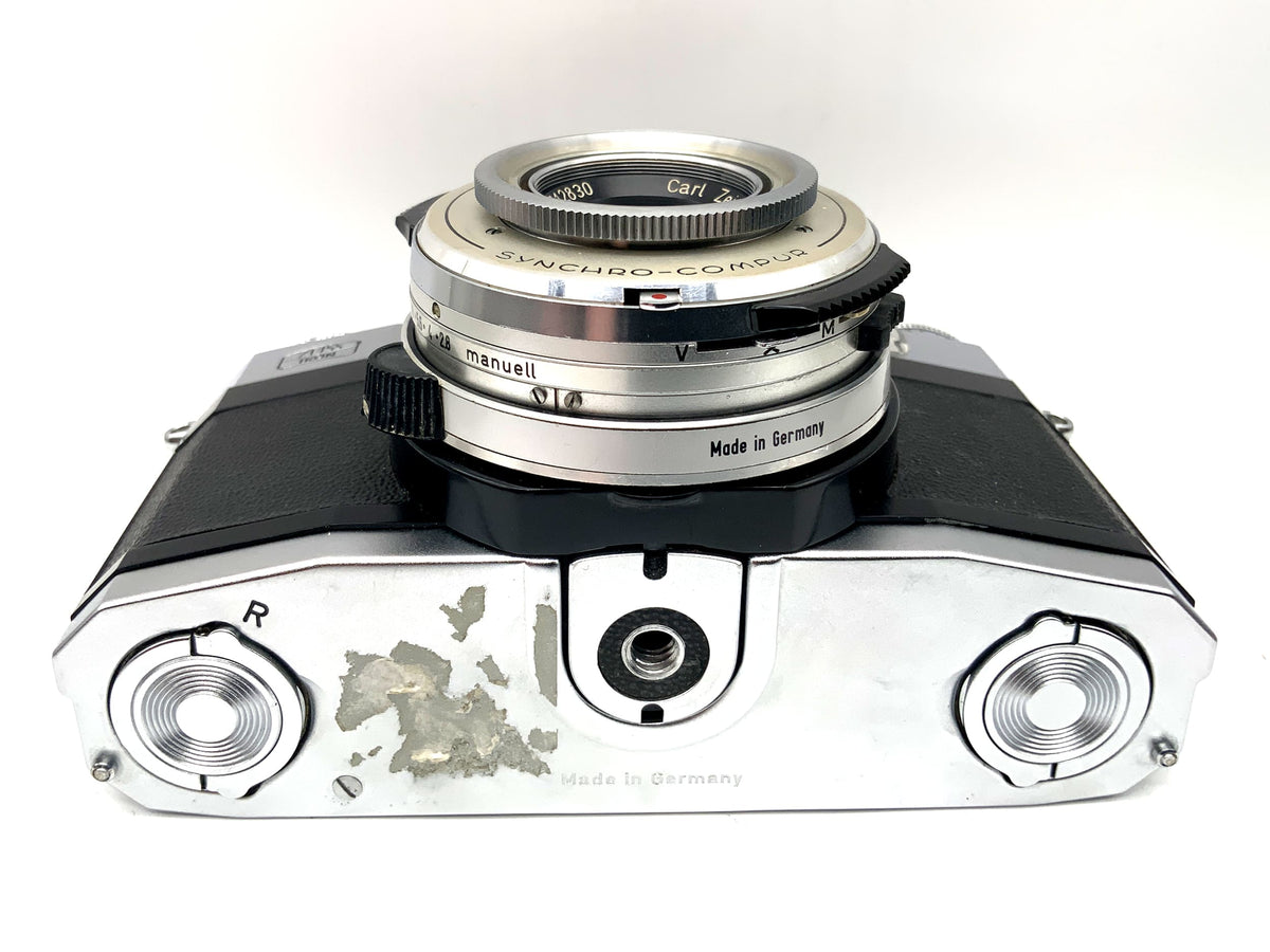 Zeiss Ikon Contaflex SLR Tessar 2.8/50 Synchro-Compur 35mm analogique !Beli défectueux !