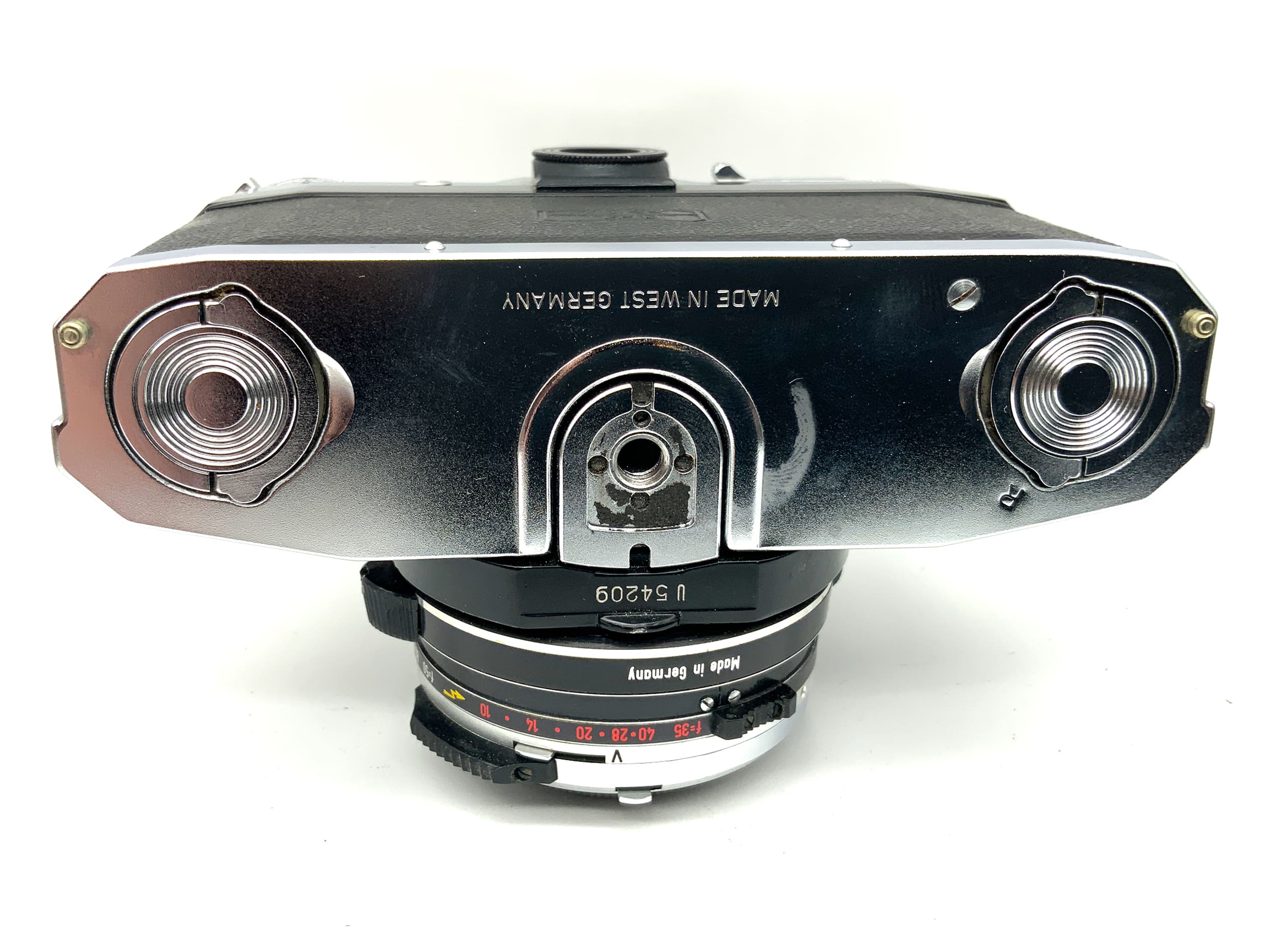 Zeiss Ikon Contaflex S SLR Tessar 2.8/50 Synchro-Compur-X 35 mm !Beli défectueux !