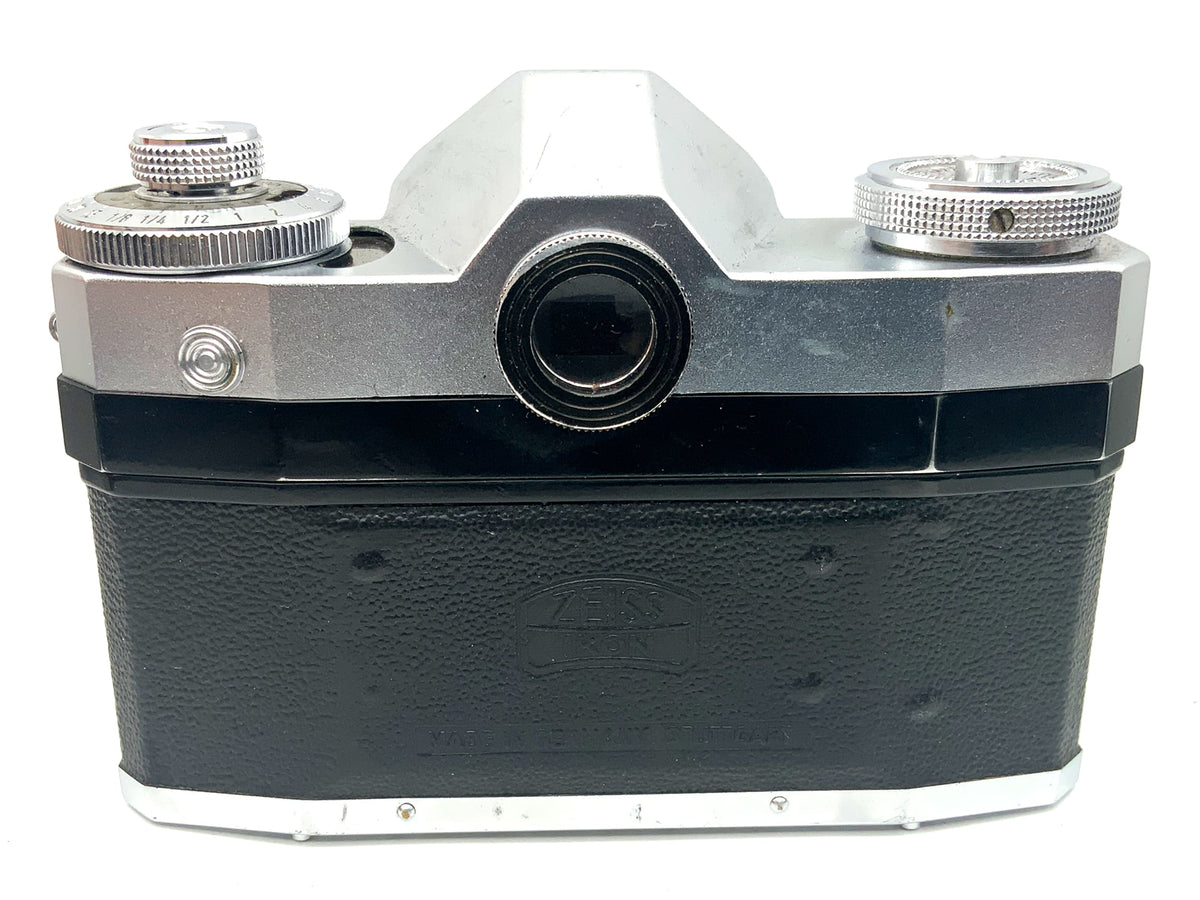 Boîtier reflex argentique Zeiss Ikon Contaflex avec objectif Tessar 1:2.8/45 Synchro-Compur 35 mm