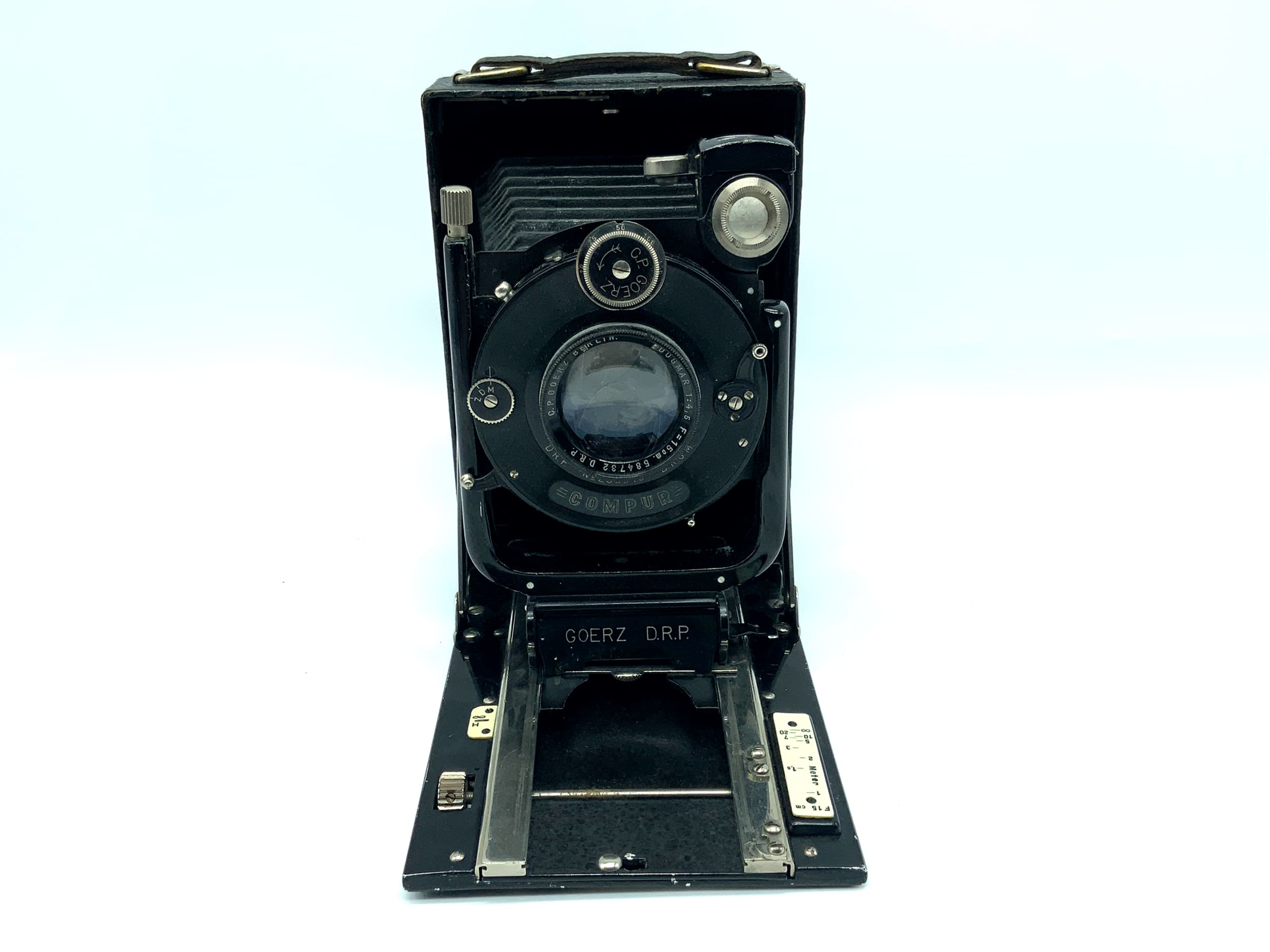 Appareil photo à plaques CP Goerz Berlin Tenax avec objectif Dogmar 15 cm 1:4,5