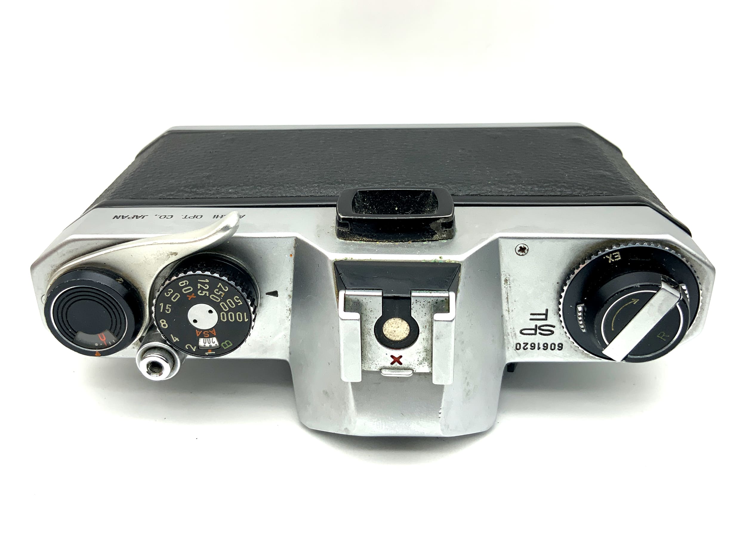 Boîtier analogique Asahi Pentax Spotmatic F SLR 35 mm (M42) ! Cellule photoélectrique défectueuse !