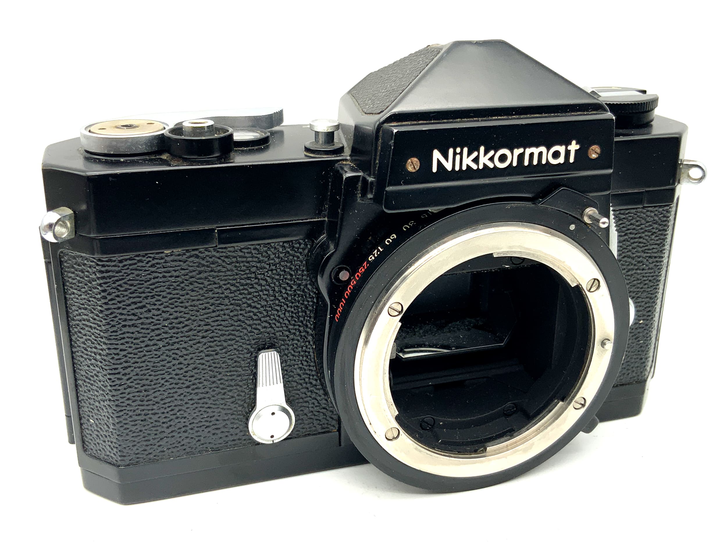 Nikon Nikkormat SLR with Nikon F 35mm analog SLR camera body