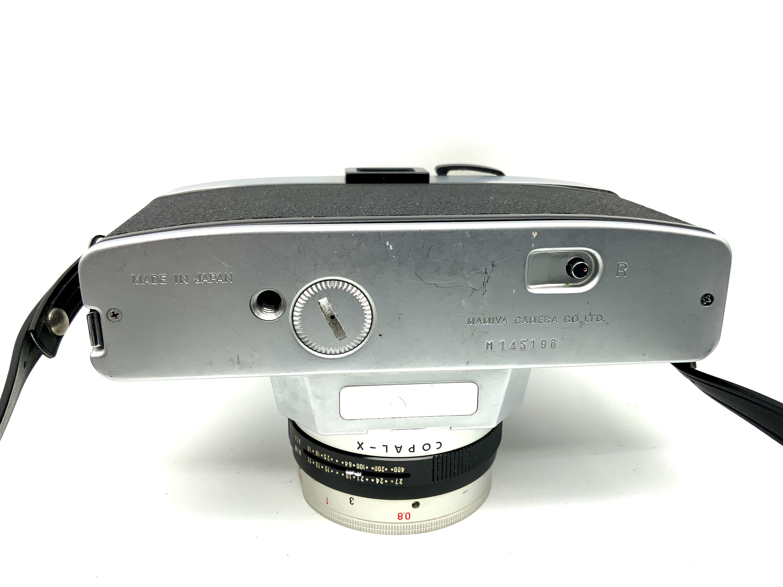 Boîtier reflex Mamiya 528 TL avec objectif Mamiya Sekor 1:2.8/48 35 mm.