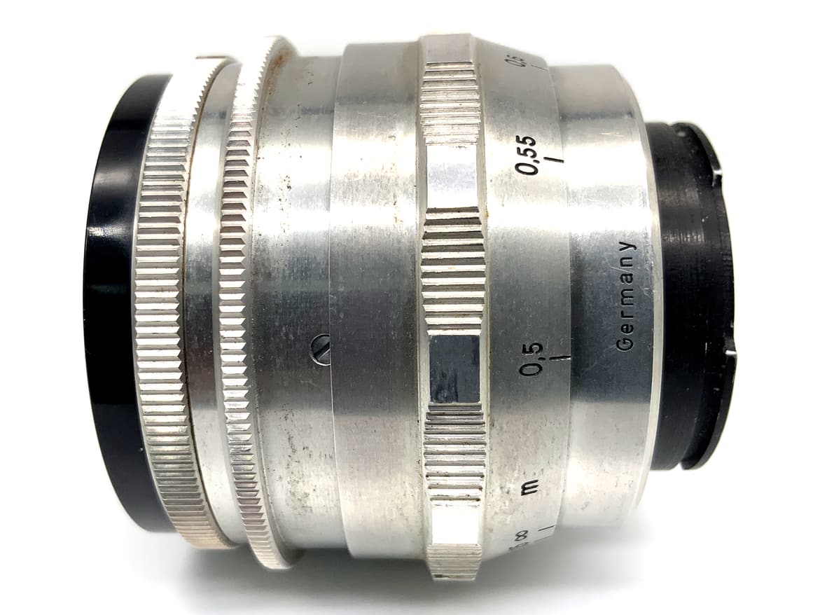 Carl Zeiss Jena Biotar red T 58mm 1:2 Objektiv Festbrennweite (Exa)