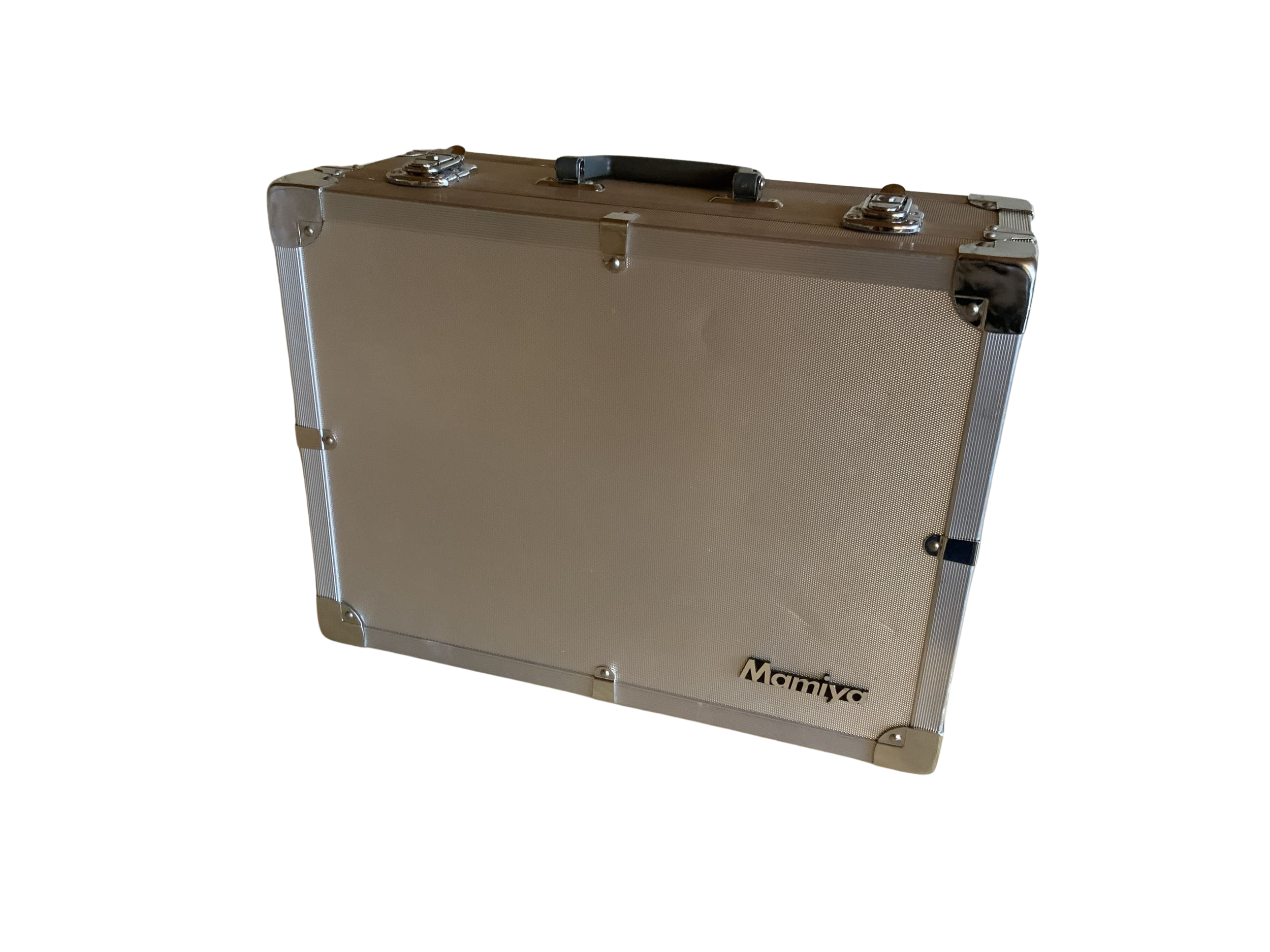 Étui pour appareil photo Mamiya, étui en aluminium argenté pour matériel photo, env. 44 x 10 x 33 cm