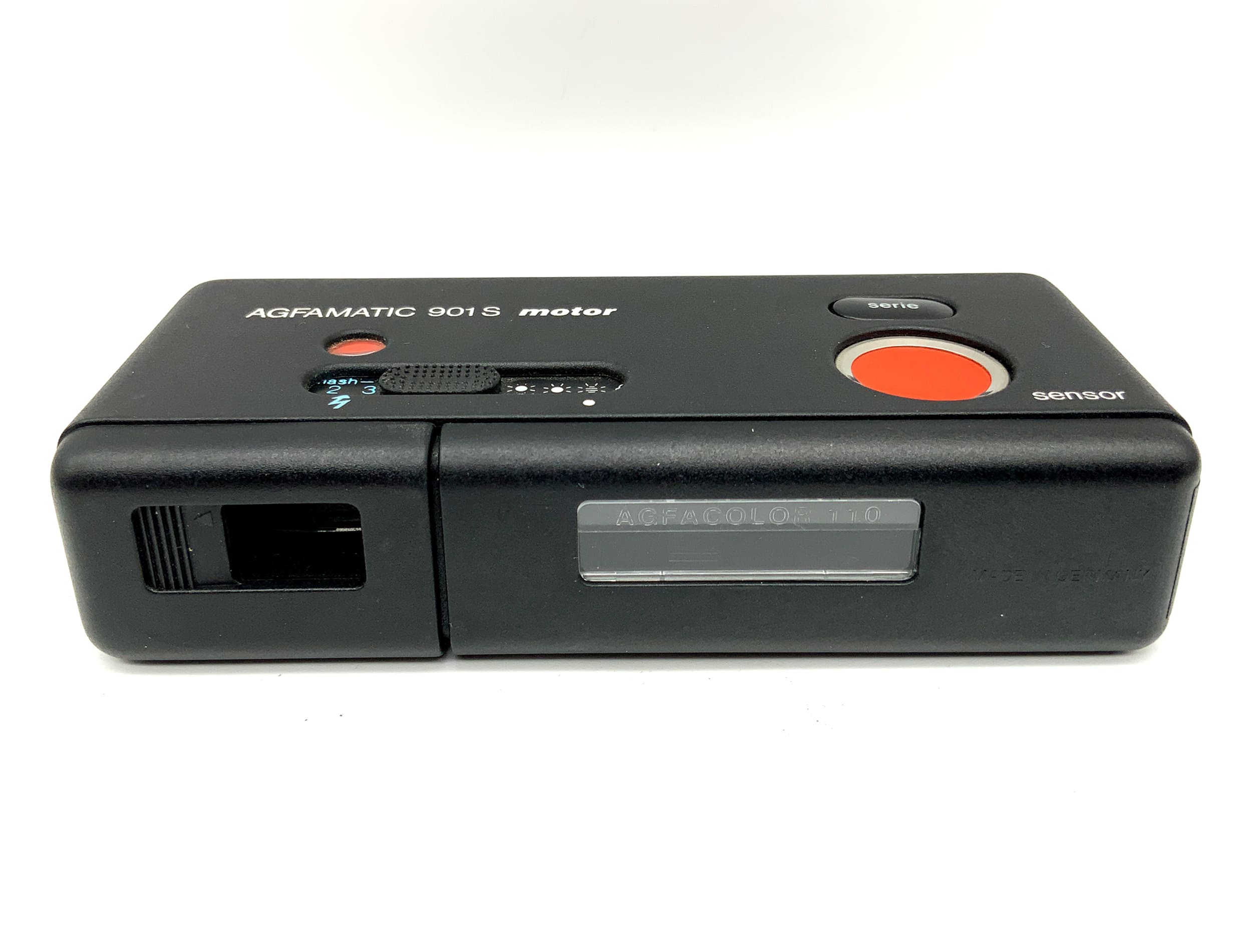 Appareil photo Agfa Agfamatic 901S à viseur motorisé, appareil photo miniature couleur analogique
