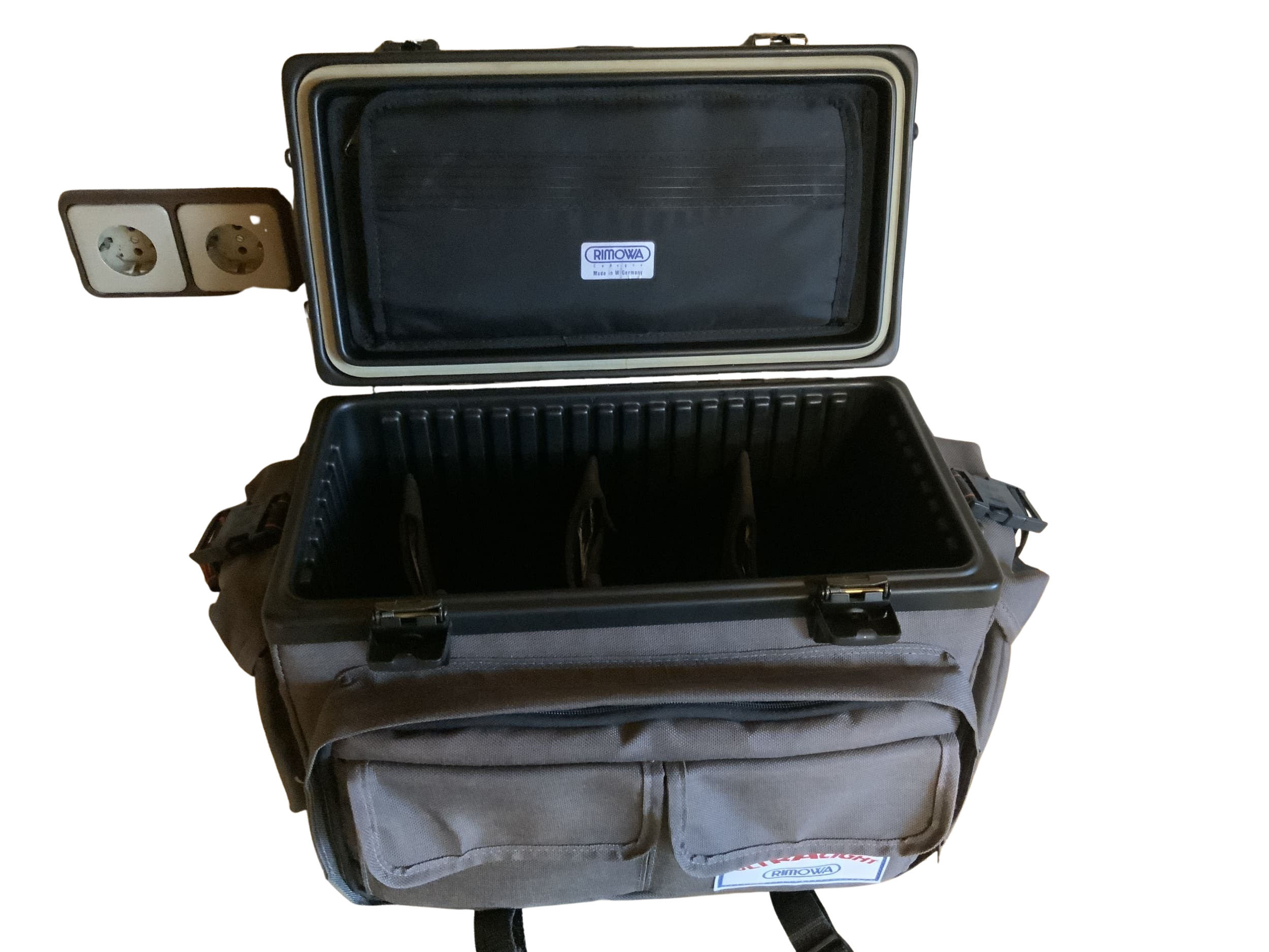 Sac photo Rimowa ultraléger, gris, boîtier en aluminium, 35 x 21 x 17,5 cm + clé