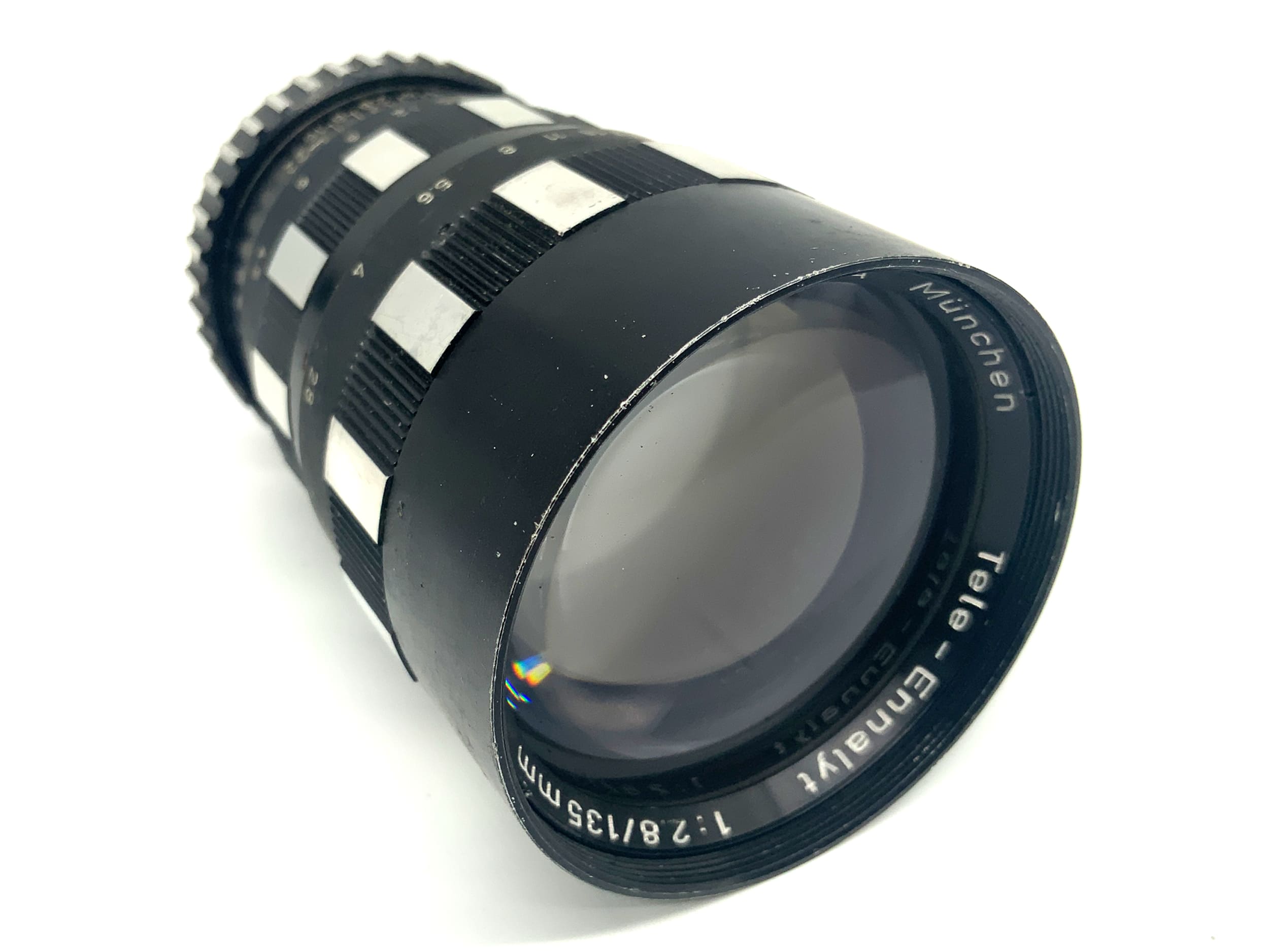Enna München Tele-Ennalyt 135mm 1:3.5 Objektiv Zebra Festbrennweite (EXA)