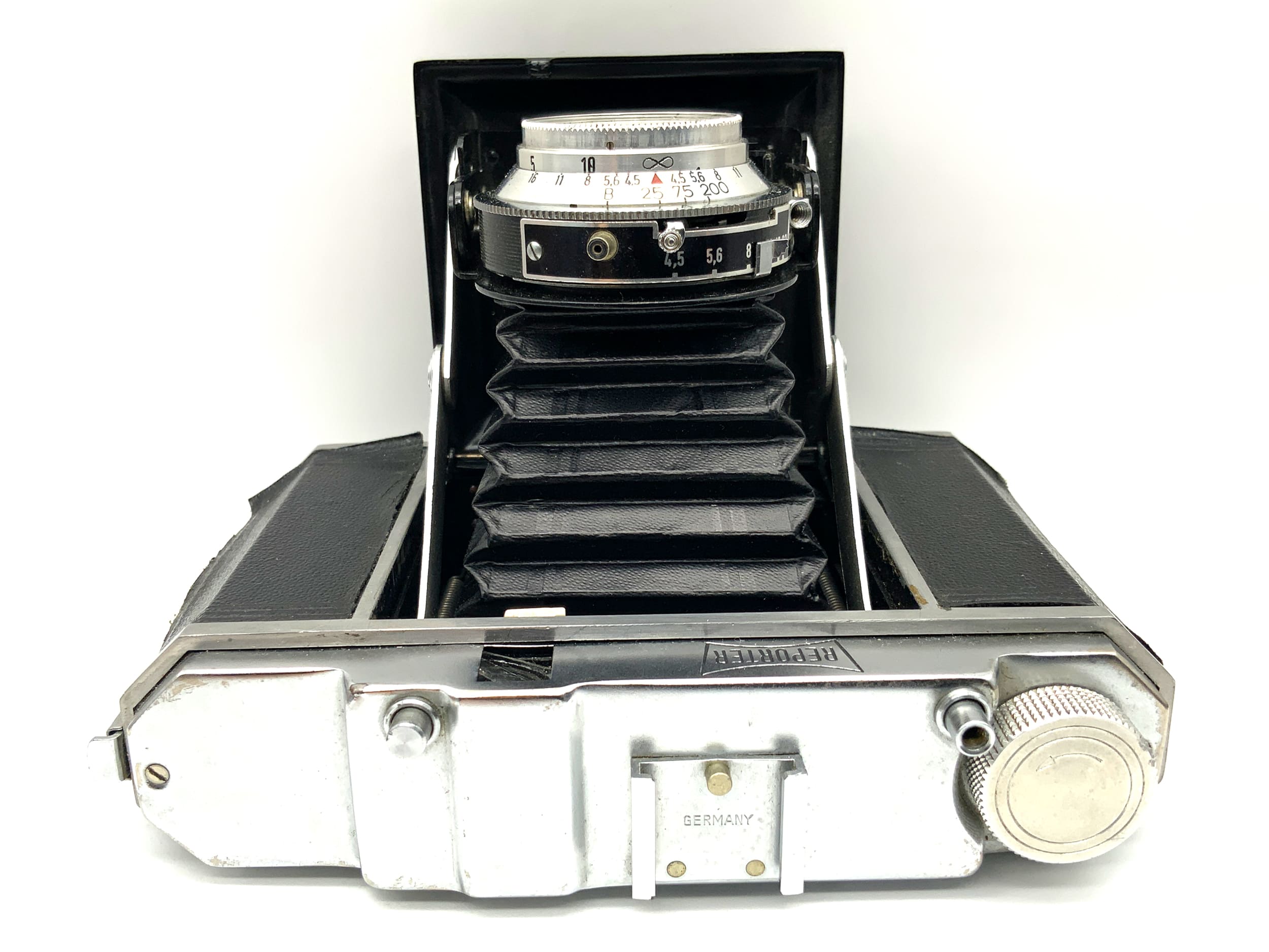 Appareil photo pliable Reporter avec objectif Anastigmat 75 mm 1:4.5 AR Vario analogique