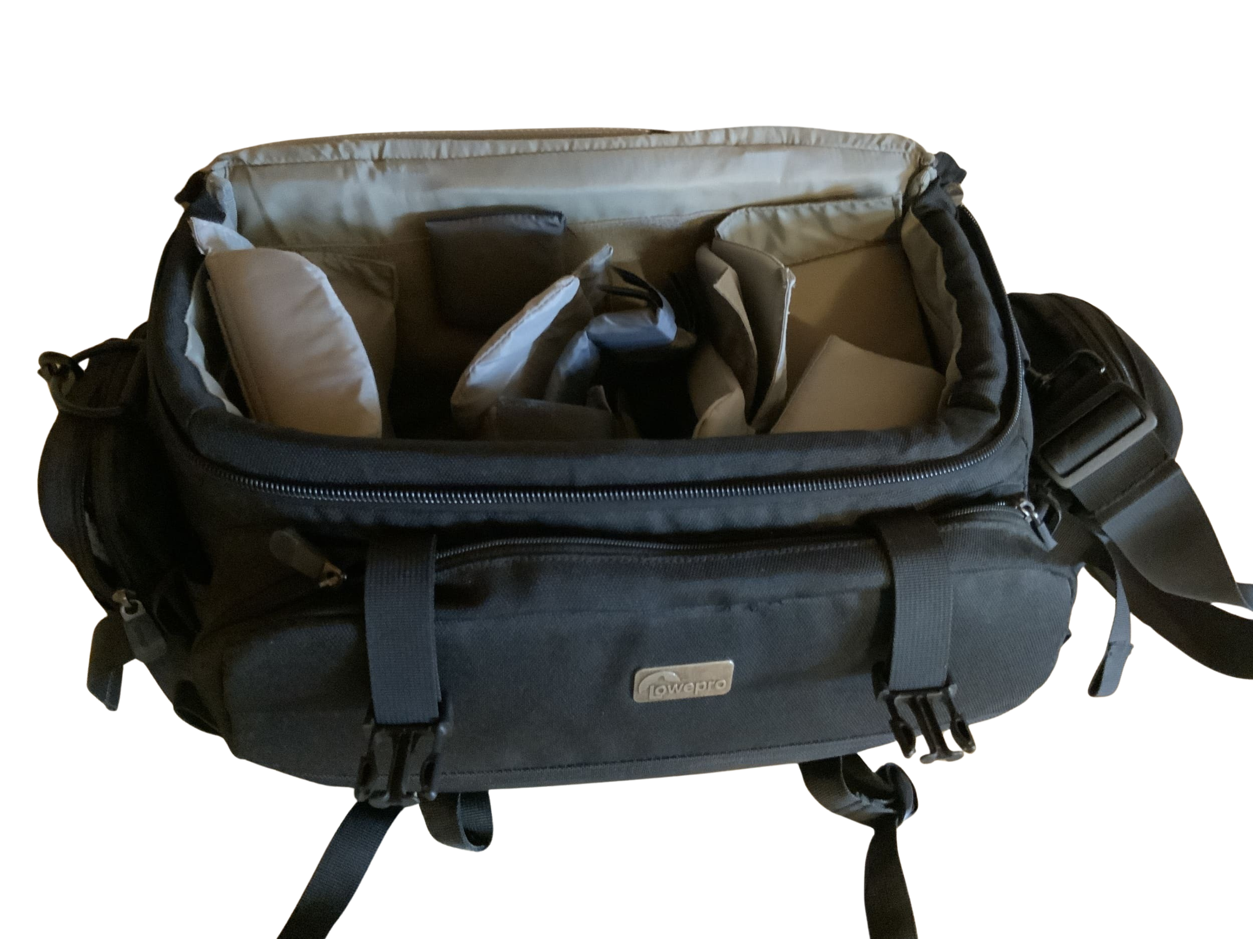 Sac bandoulière Lowepro pour appareil photo moyen format Magnum, noir, env. 40 x 20 x 20 cm