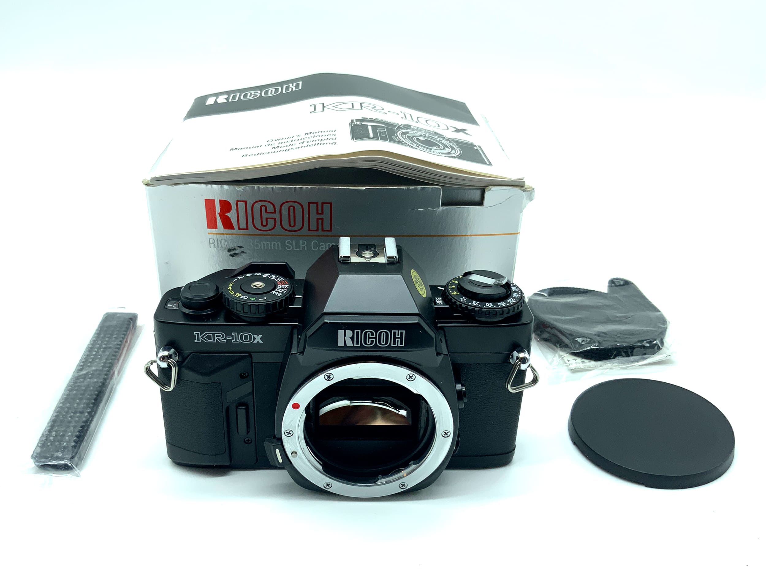 Ricoh KR-10x SLR in OVP mit Gurt und Anleitung 35mm SLR analog Body (Pentax K)