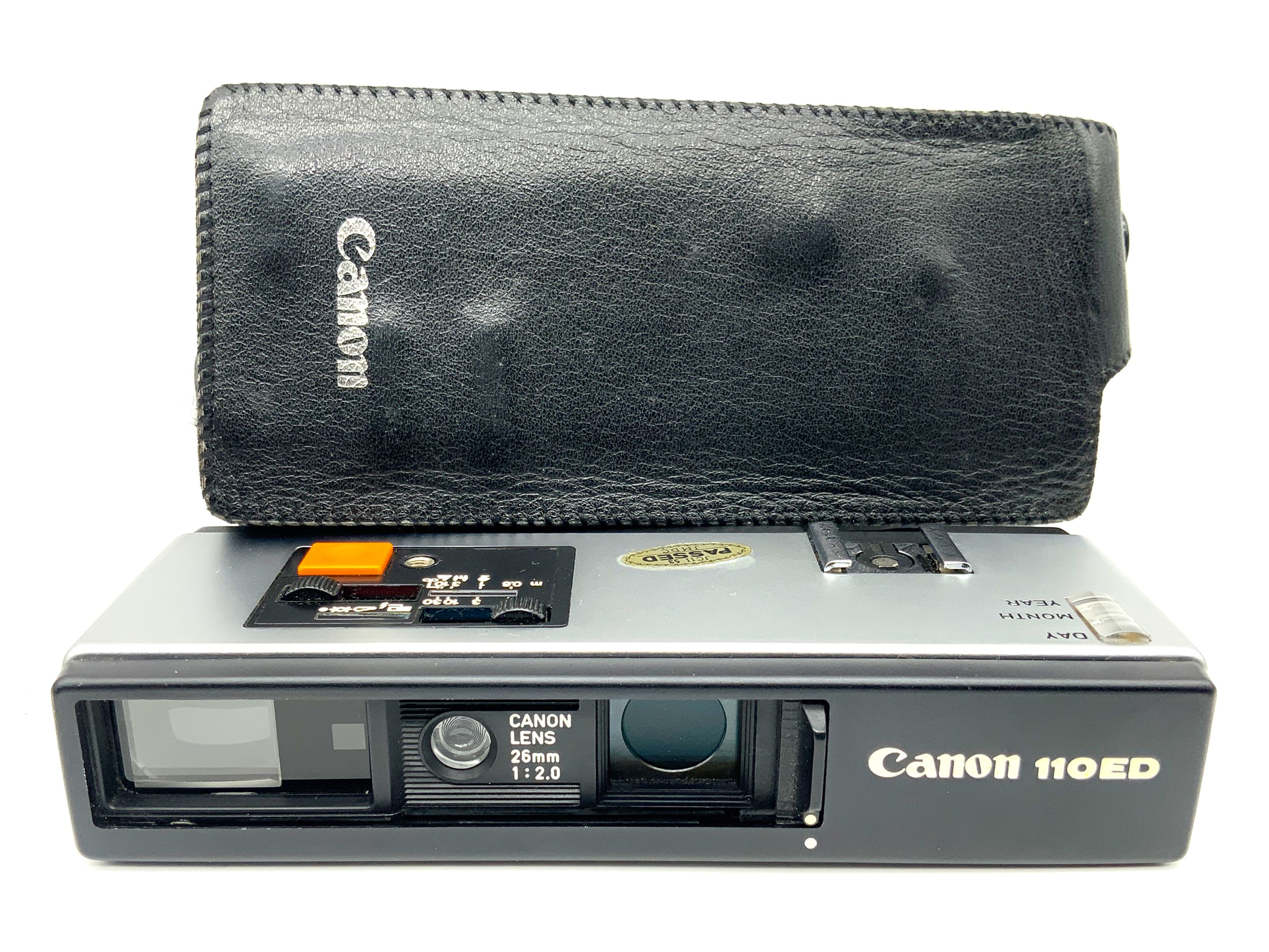 Appareil photo analogique miniature Canon 110ED avec viseur et objectif 26 mm f/2.0