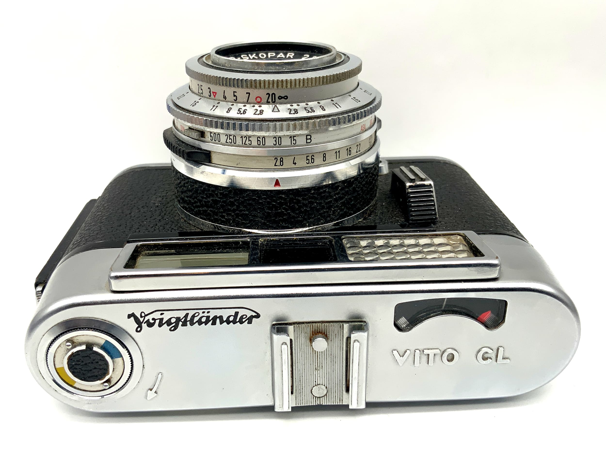 Caméra à viseur Voigtländer Vito CL avec caméra analogique Color-Skopar 50 mm 1:2,8