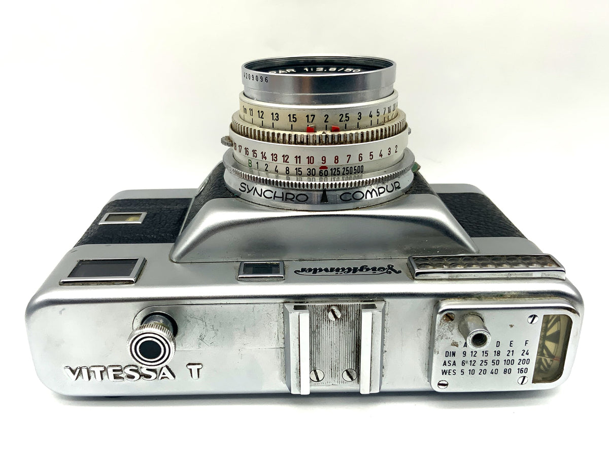 Appareil photo télémétrique Voigtländer Vitessa T avec appareil photo télémétrique Color-Skopar 50 mm 1:2,9