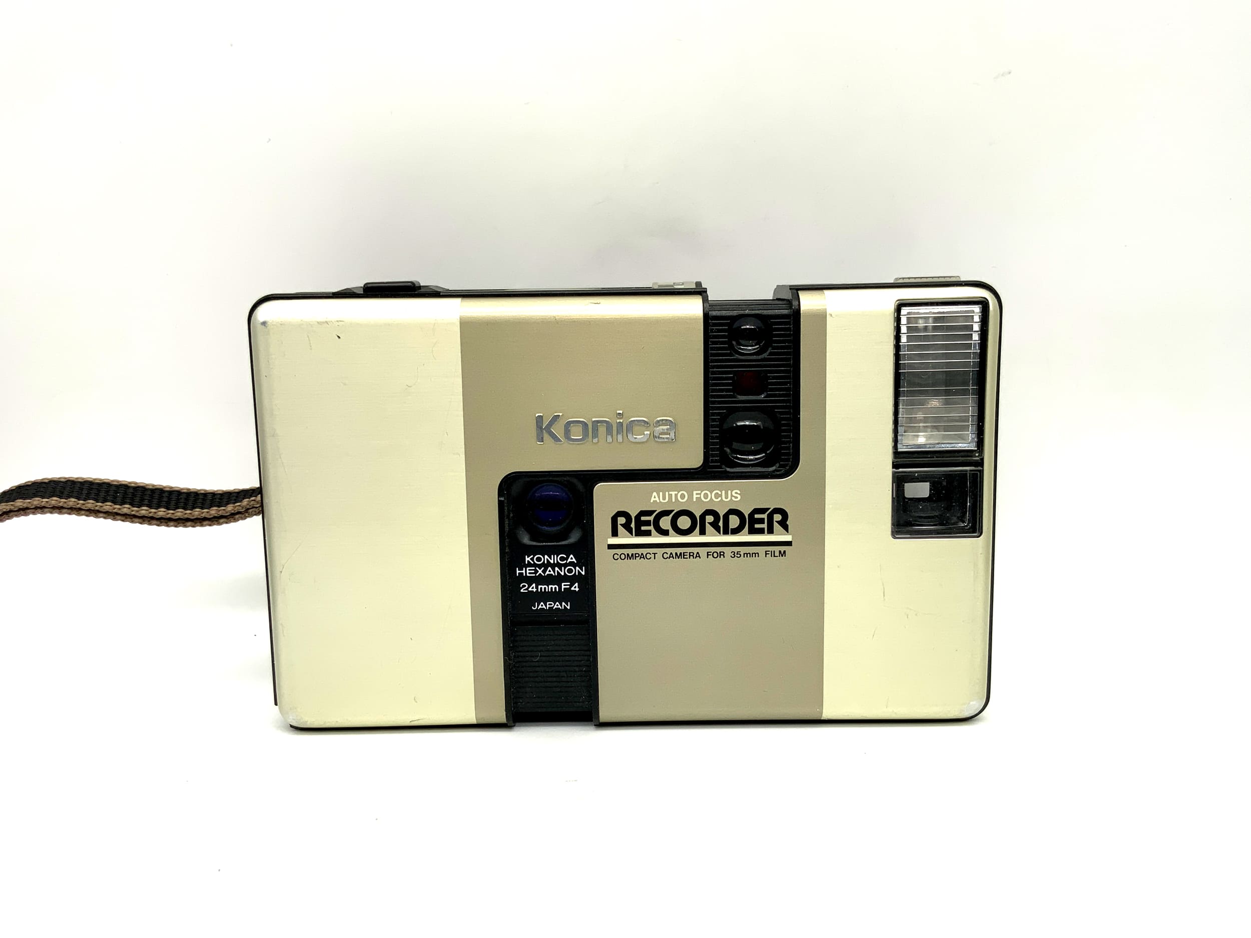 Konica Recorder Point&amp;Shoot with Hexanon 24mm 1:4 half frame analog camera