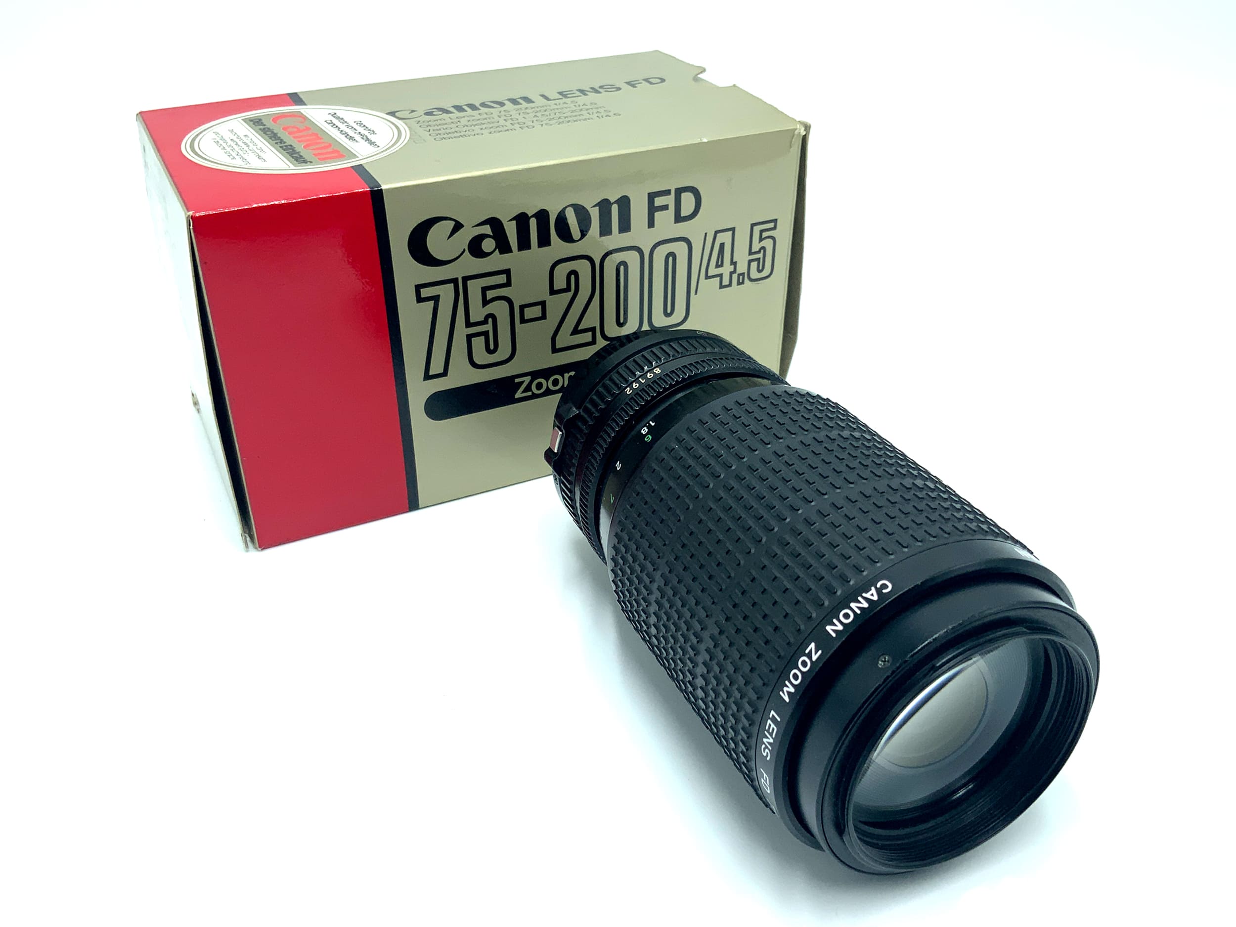 Canon Zoom Lens FD 75-200mm 1:4.5 Objektiv in OVP Zoomobjektiv (Canon FD)