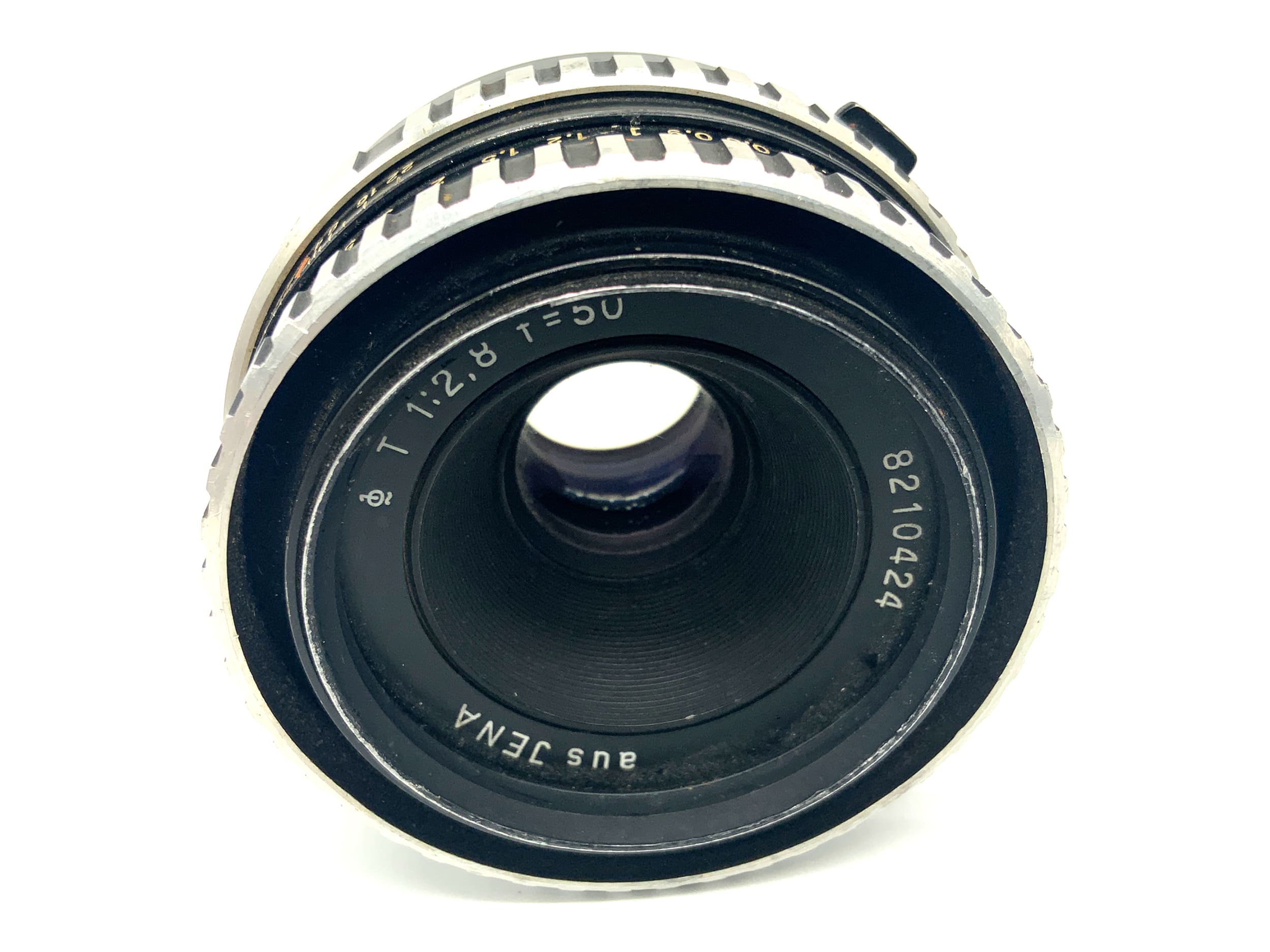 Carl Zeiss "aus Jena" Q1 Tessar 50mm 1:2.8 Objektiv Zebra Festbrennweite (M42)