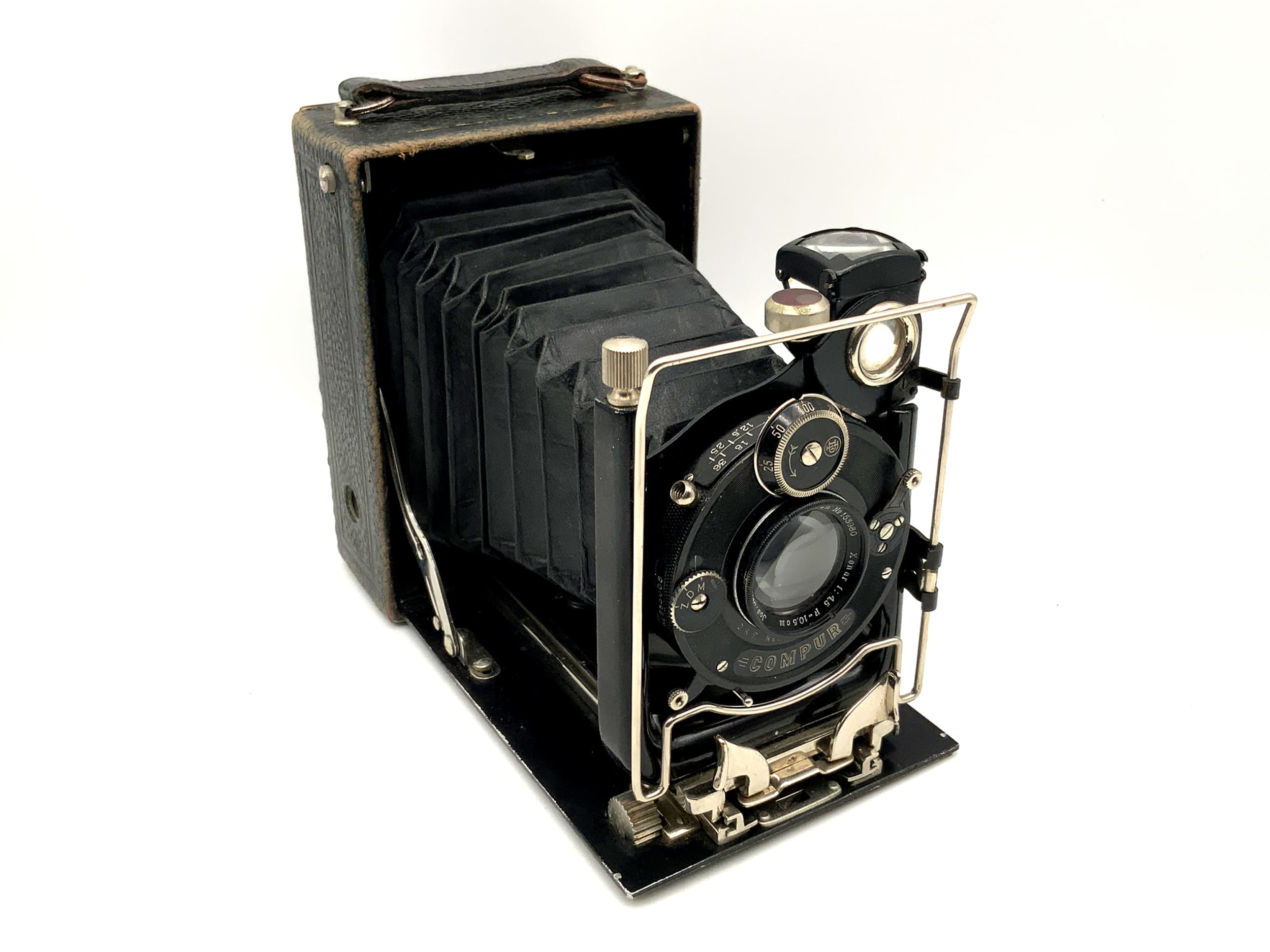 Appareil photo à plaques Clunz avec caméra analogique Compur Xenar 4,5/10,5 cm