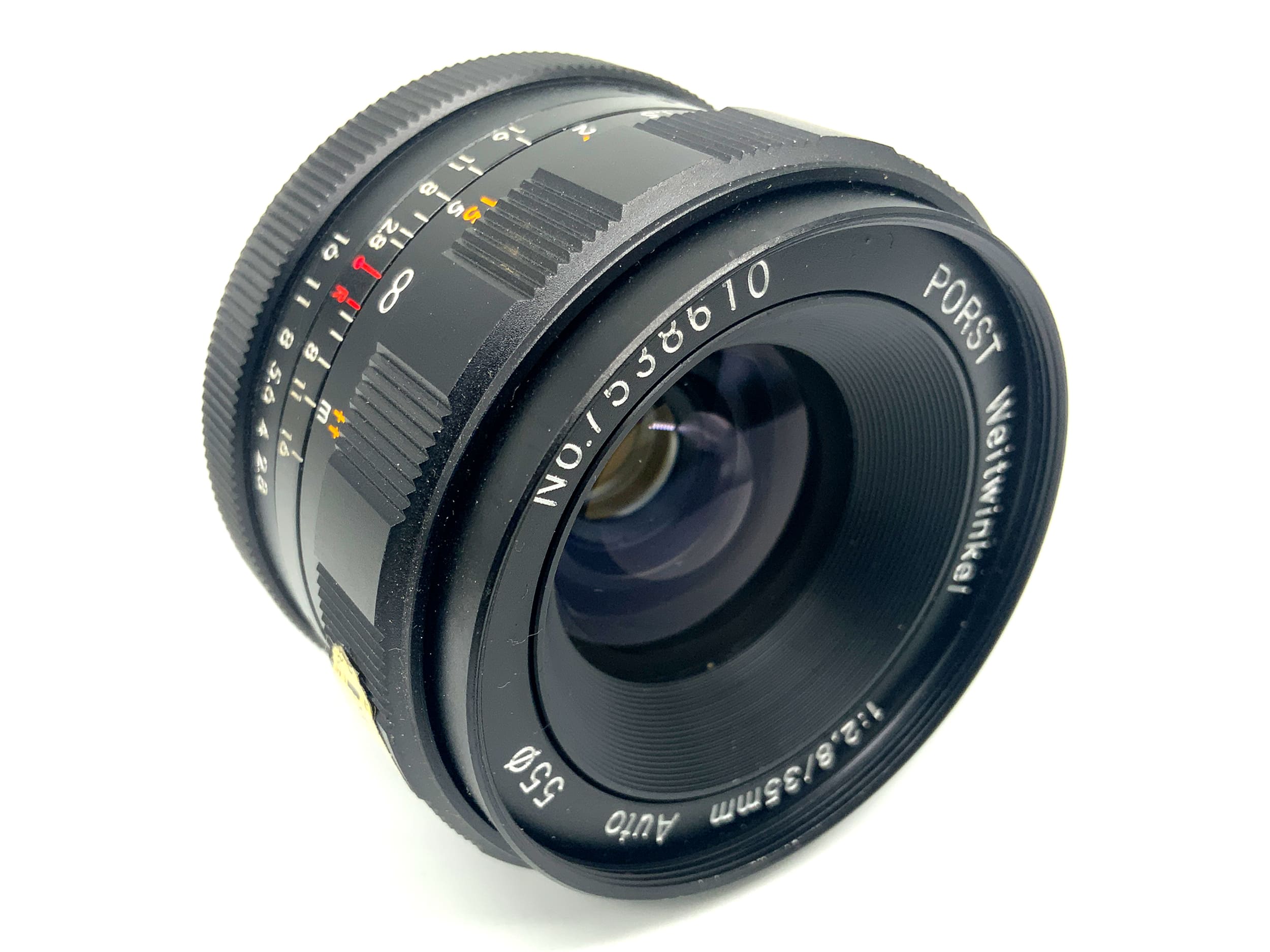 Porst Weitwinkel Auto 35mm 1:2.8 Objektiv Festbrennweite (M42) Nebel!