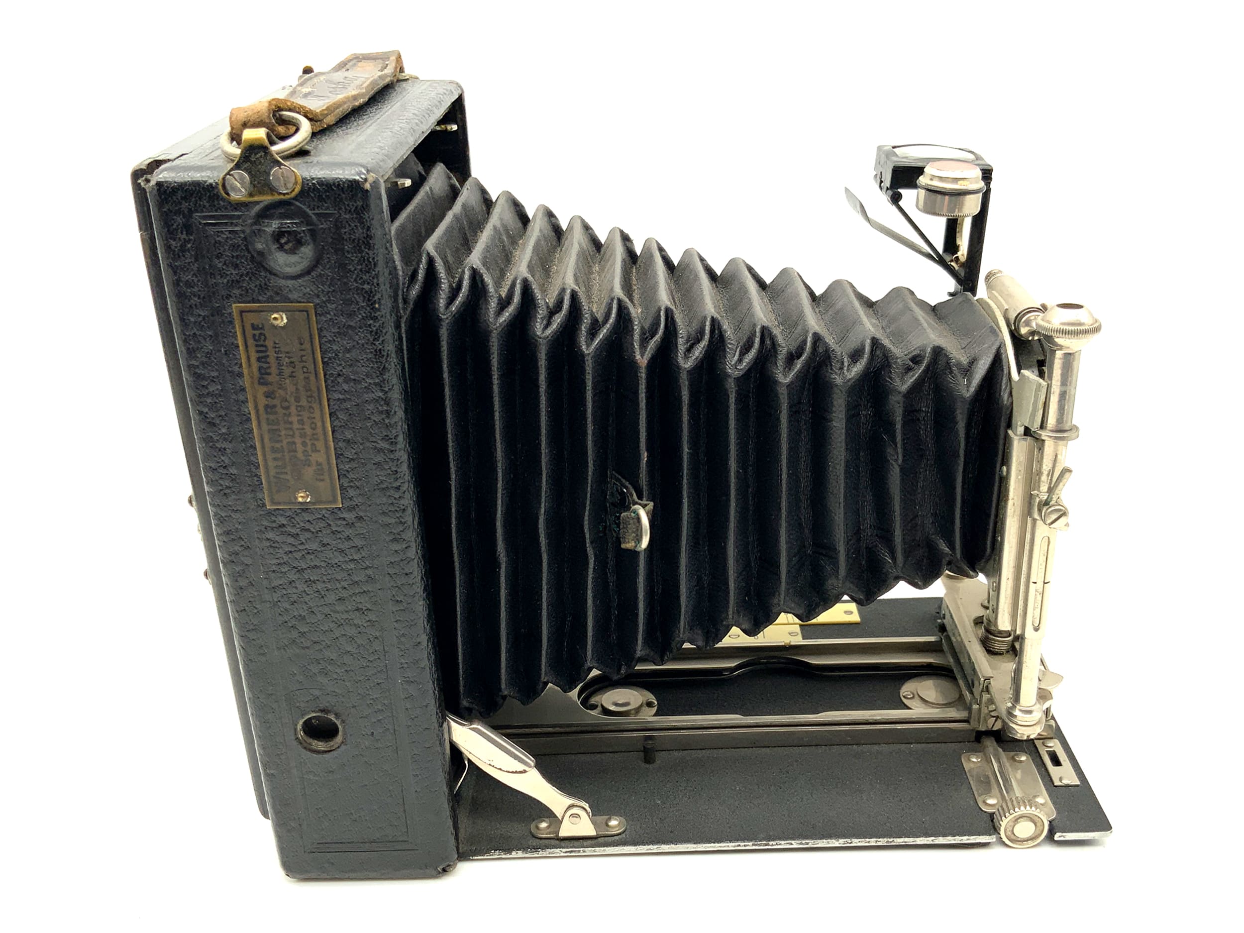 Appareil photo à plaques Hüttig Toska modèle 1908 avec objectif Aplanat Helios 1:8/125mm 0