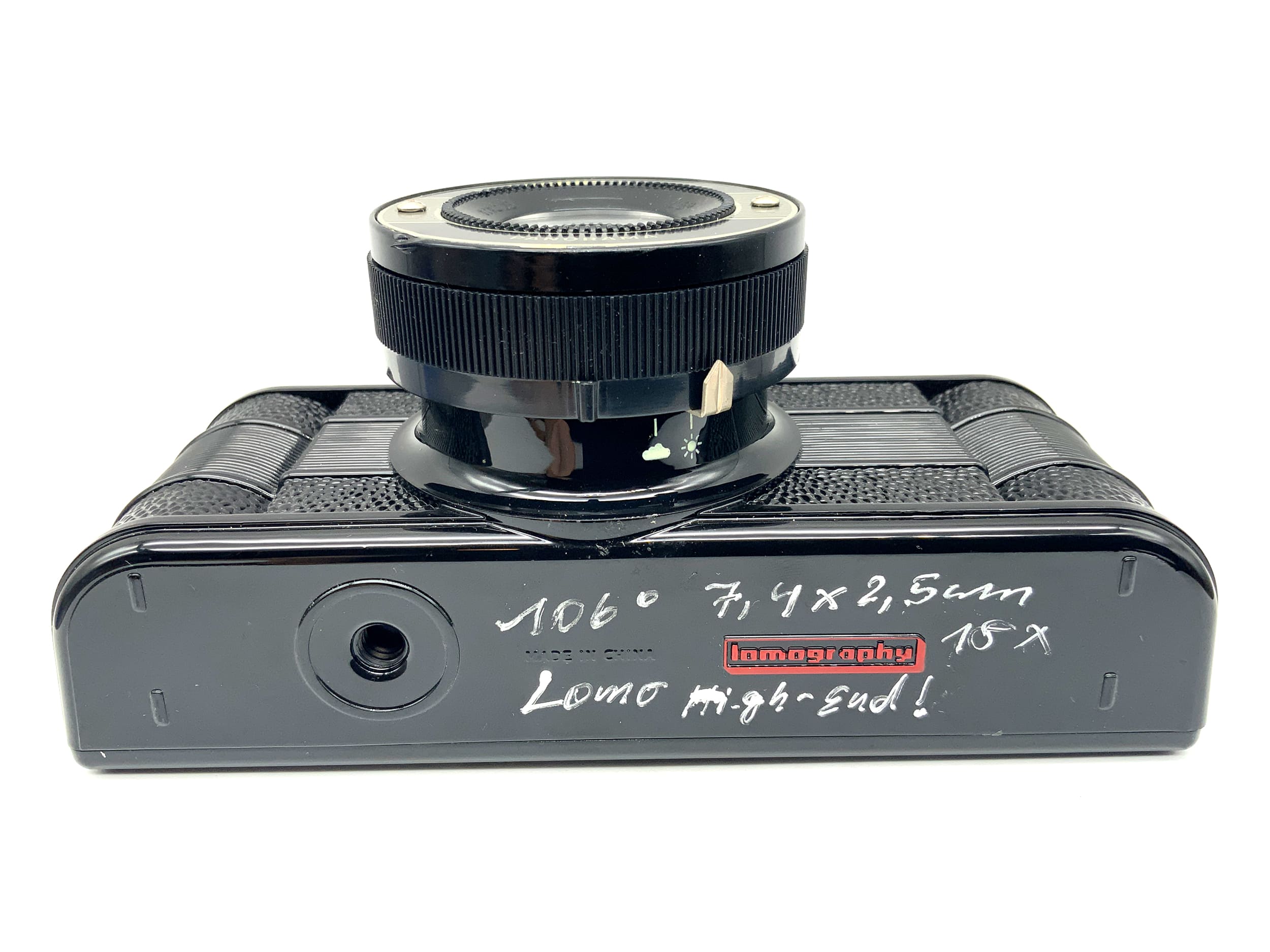 Appareil photo argentique Lomography SP Rocket avec viseur et objectif panoramique 30 mm f/10,8 (106°).