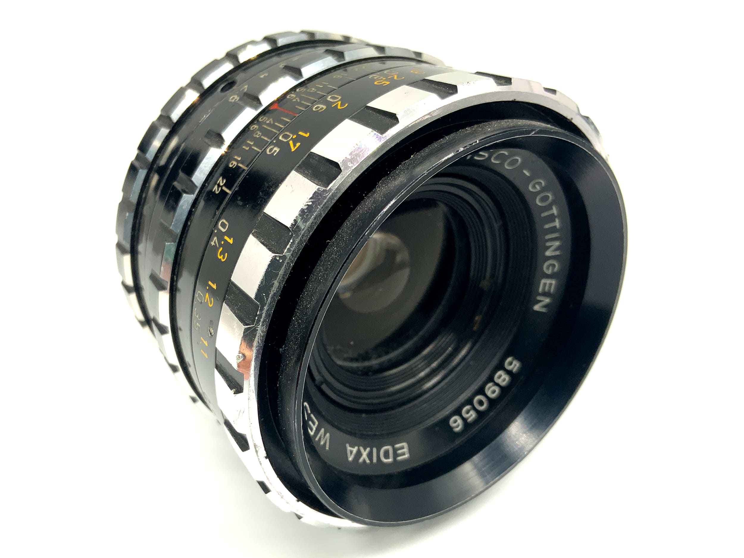 Isco-Göttingen Edixa Westromat 35mm 1:2.8 Objektiv Zebra Festbrennweite (M42)